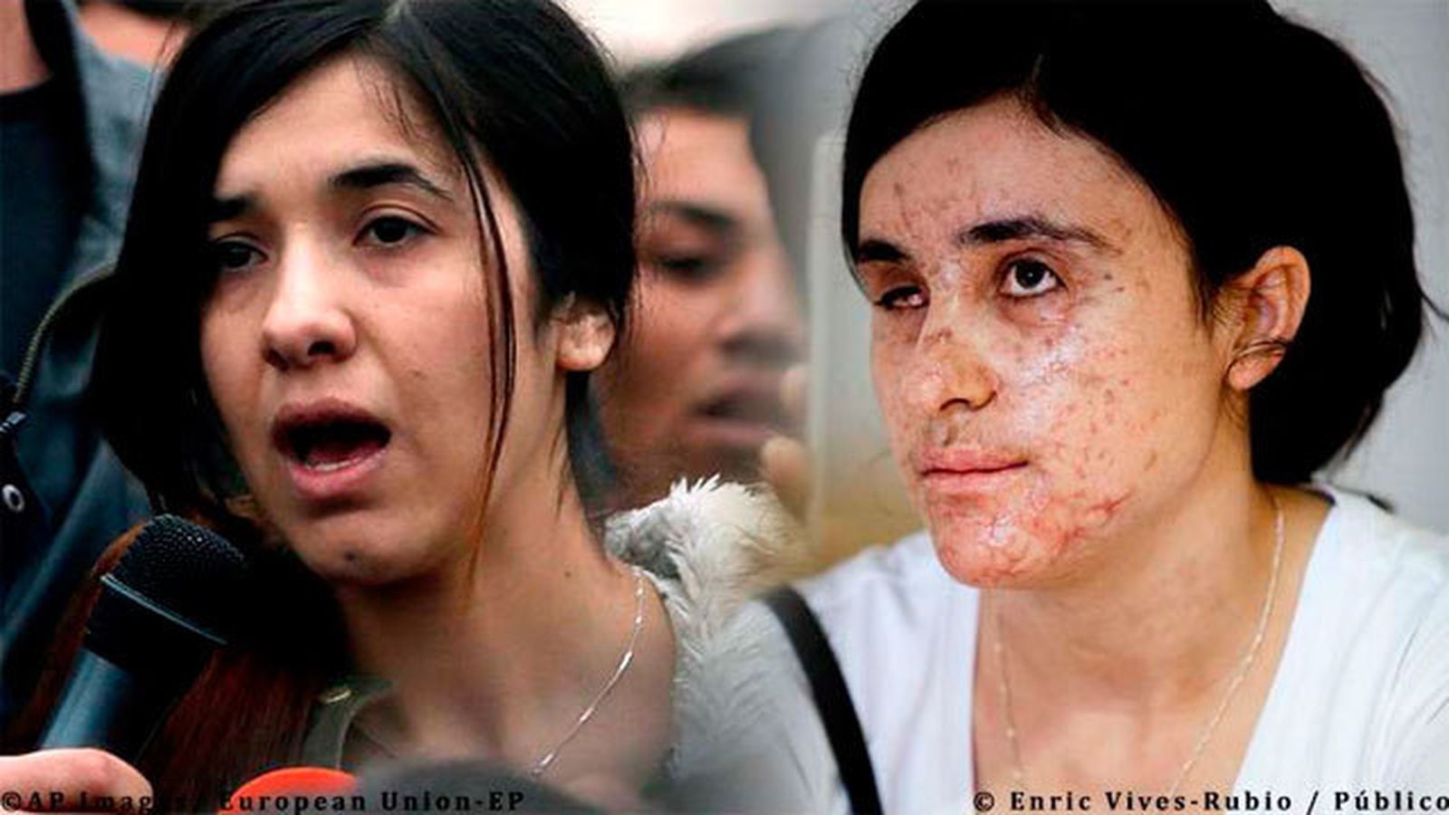 Nadia Murad Basee y Lamiya Ajil Bashar