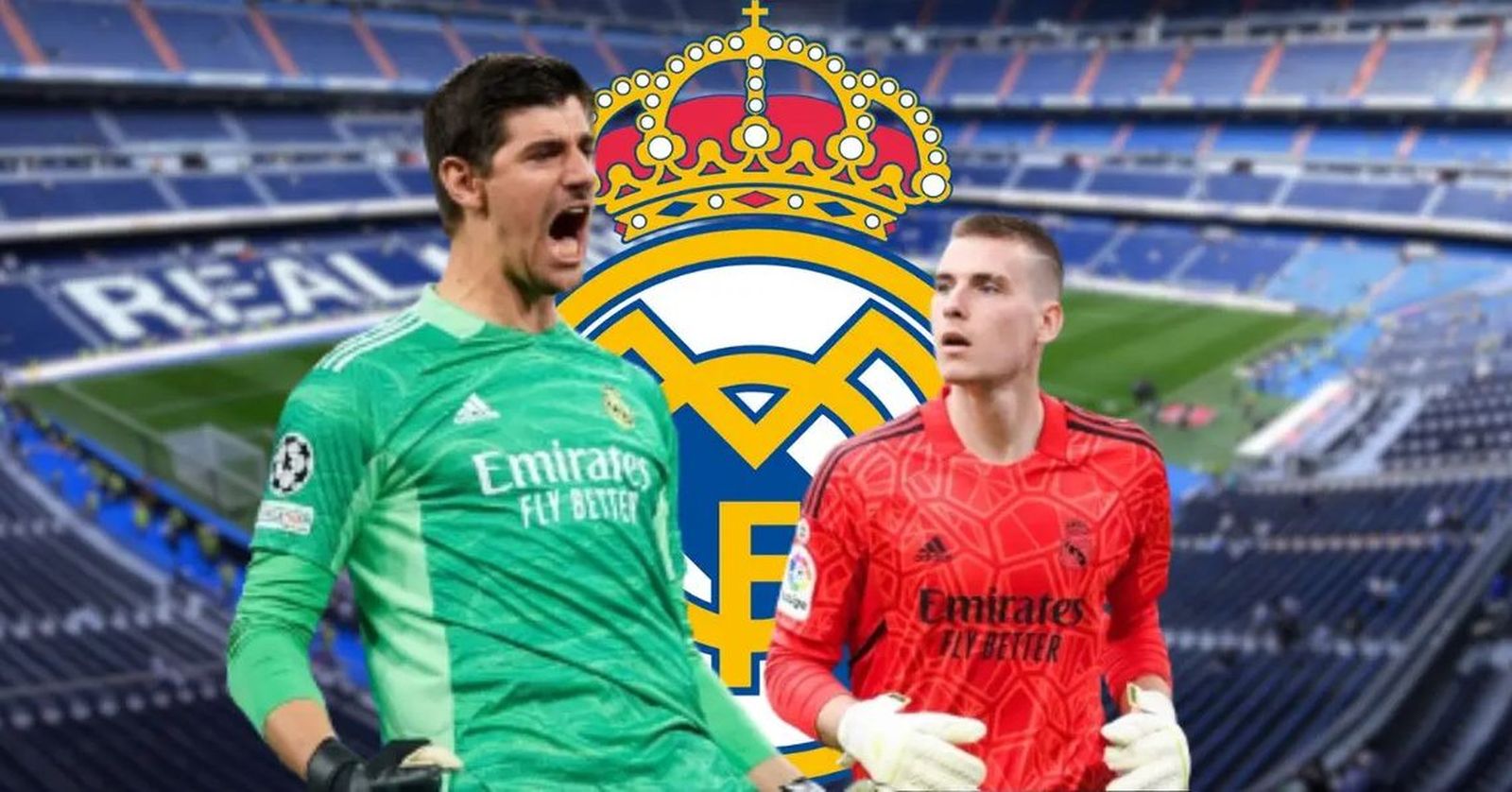 Lunin y Courtois, tocados