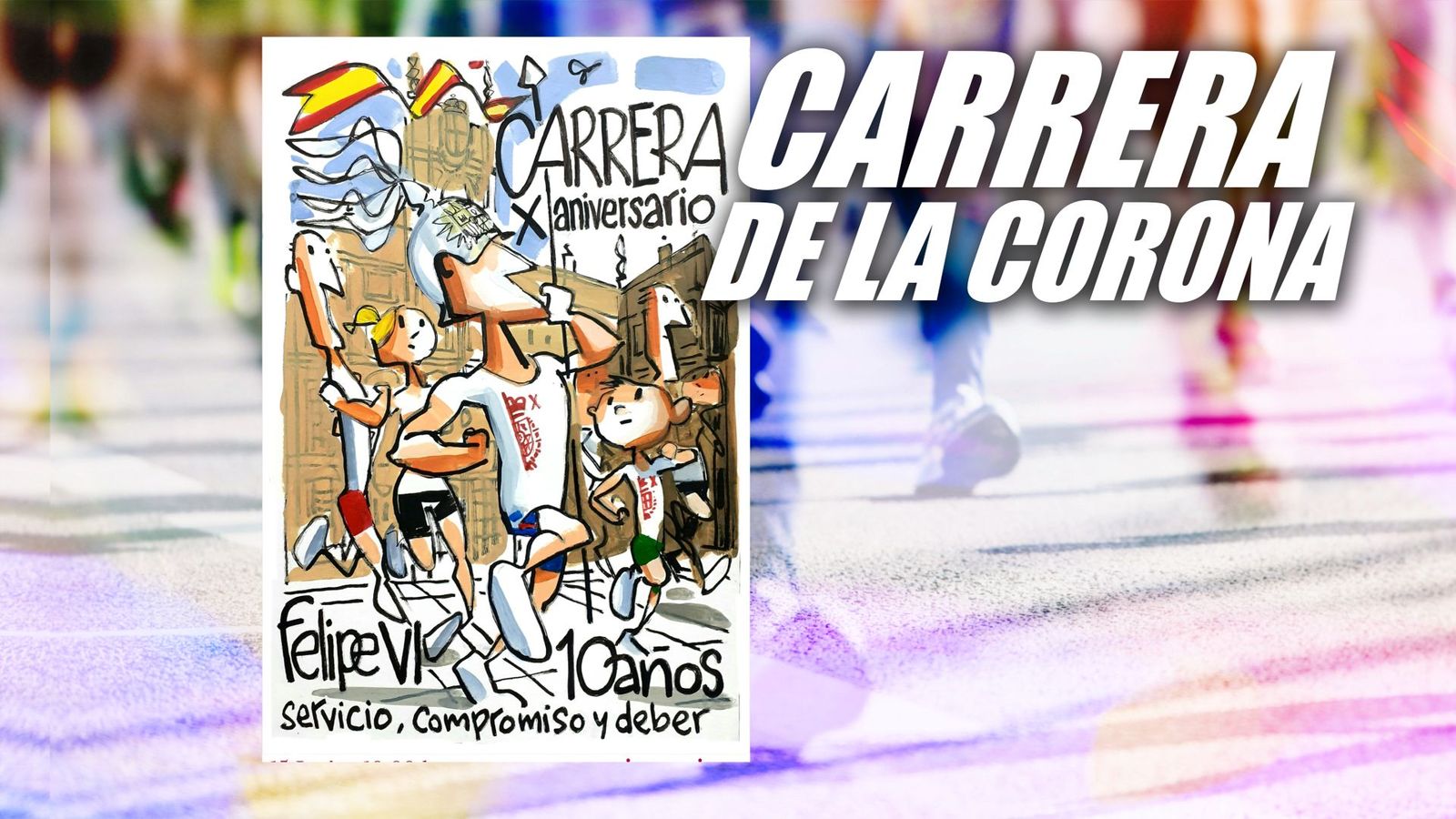 La carrera por el X aniversario de Felipe VI reunirá a 5.000 corredores con meta en Palacio Real