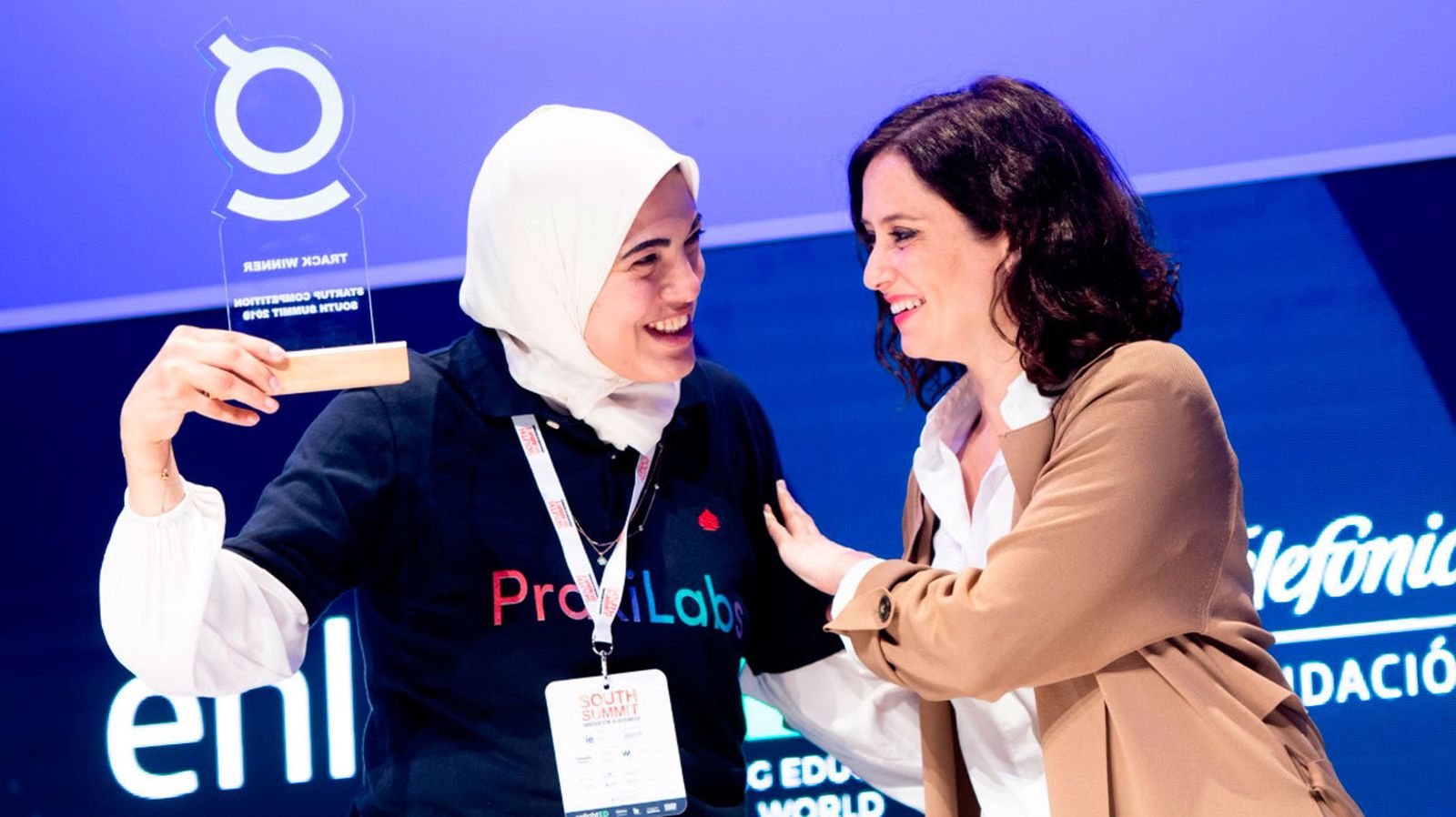 Díaz Ayuso en la entrega de los Premios enlightED