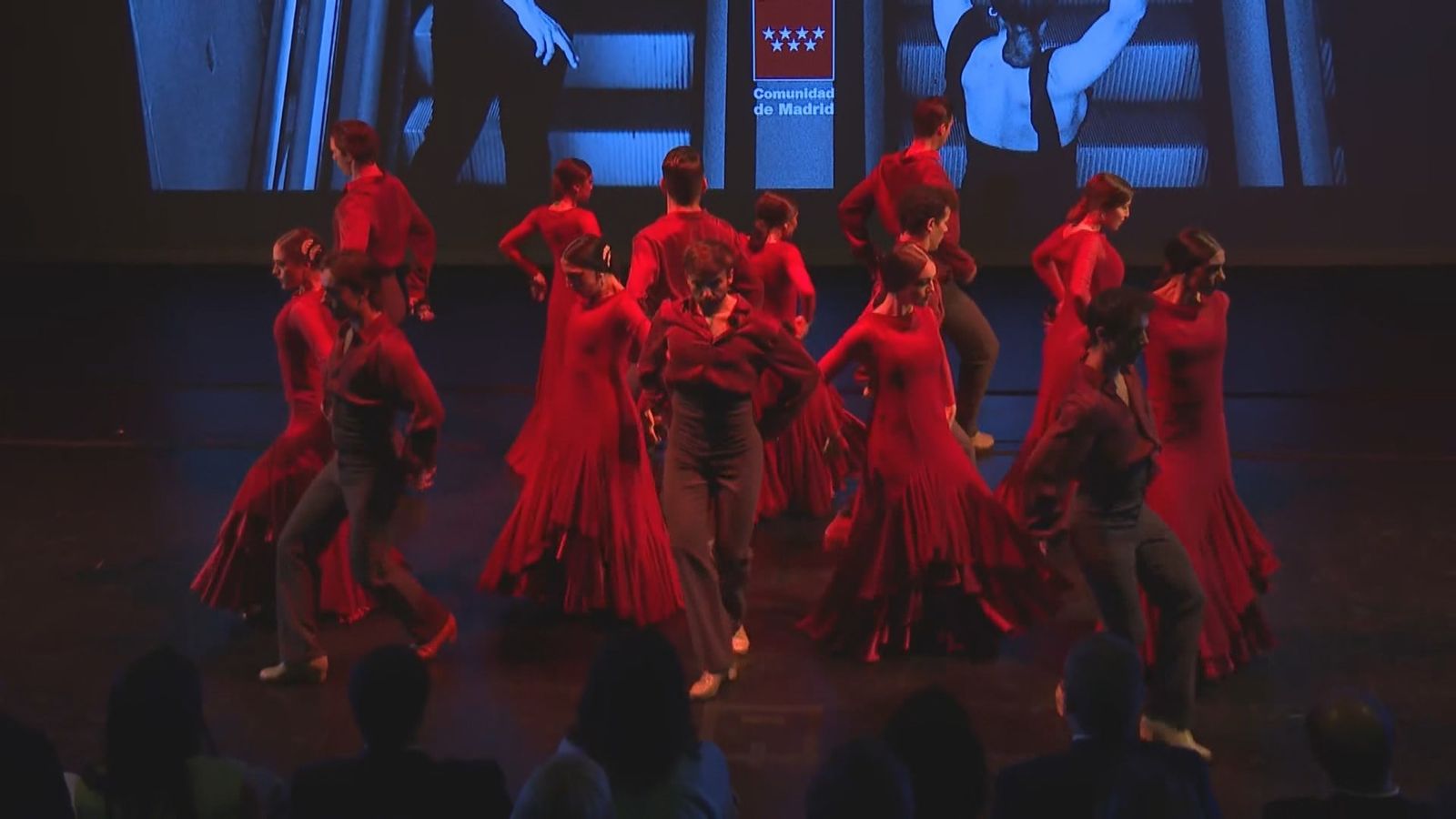 El Ballet Español de la Comunidad de Madrid durante la presentación de la nueva temporada de Teatros del Canal