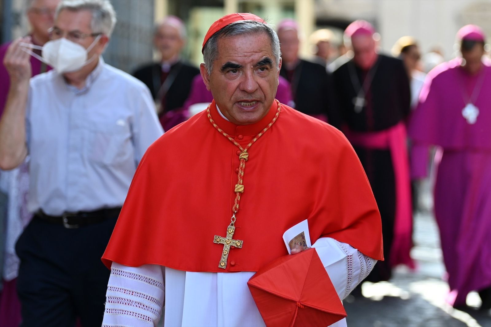 El cardenal italiano  Angelo Becciu