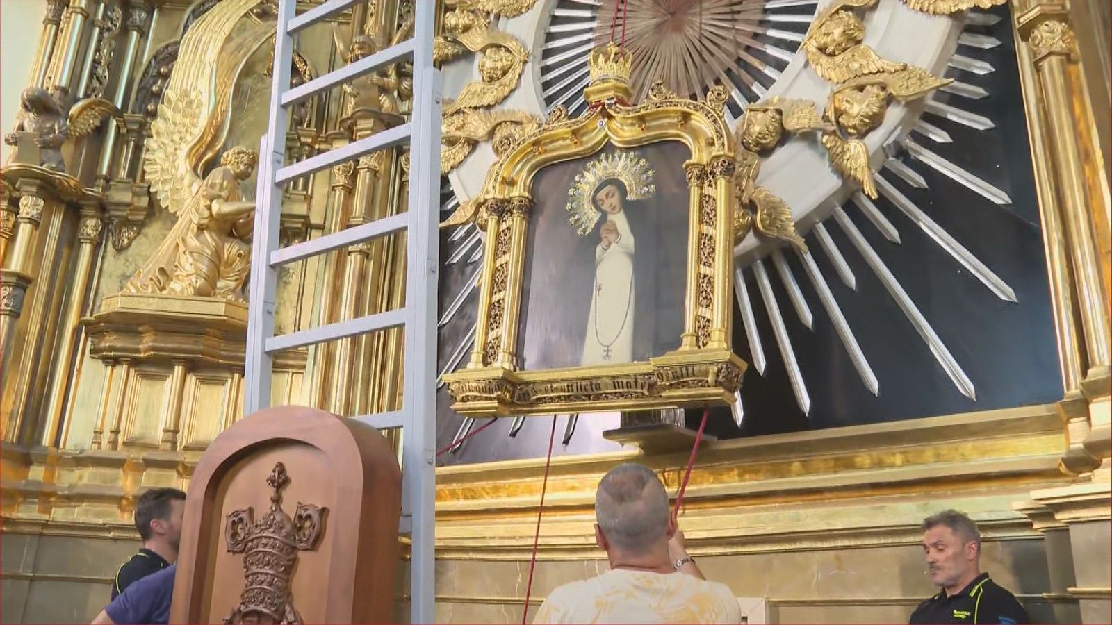Todo listo para la bajada de la Virgen de la Paloma del próximo 15 de agosto