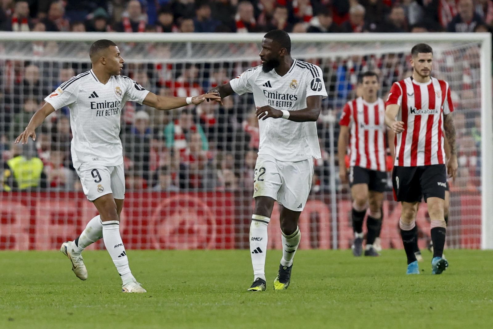 Mbappé y Rudiger ante el Athletic