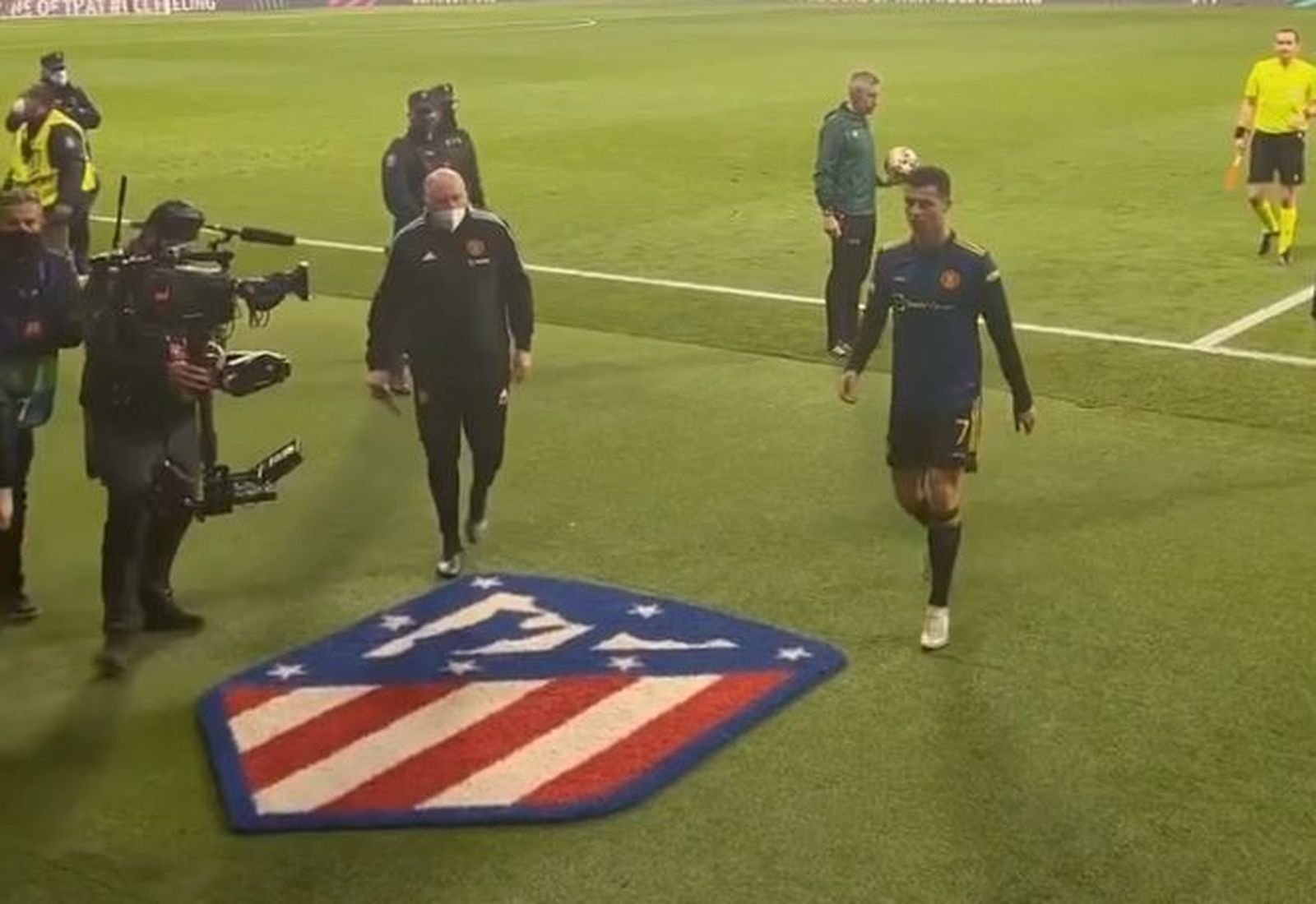 Cristiano Ronaldo, en el Wanda Metropolitano