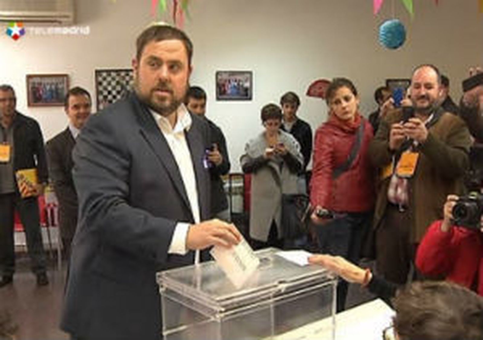 Junqueras (ERC) vota