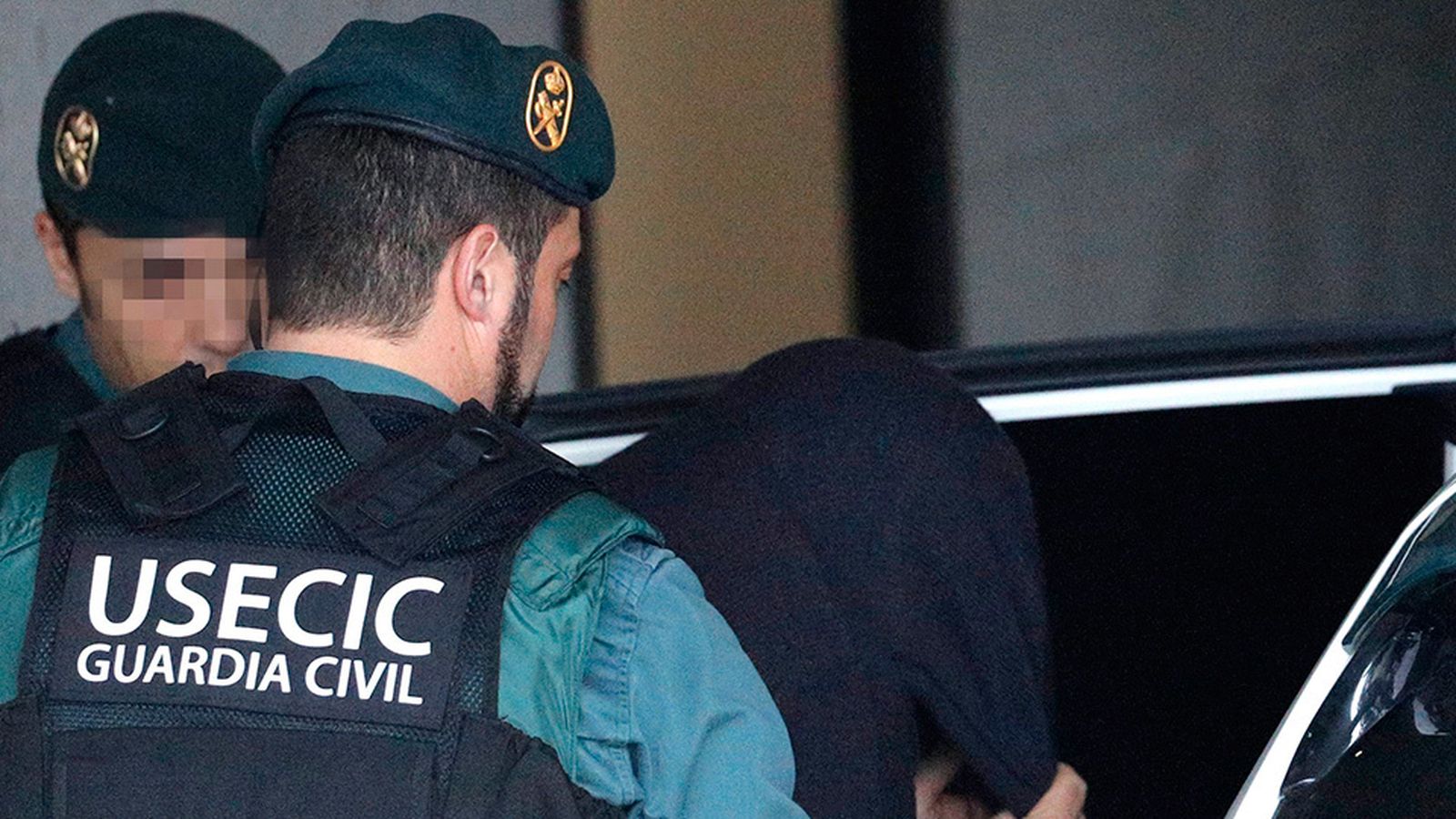 José Enrique Abuín Gey, "El Chicle", detenido por la muerte violenta de la joven Diana Quer, es trasladado por agentes de la Gu