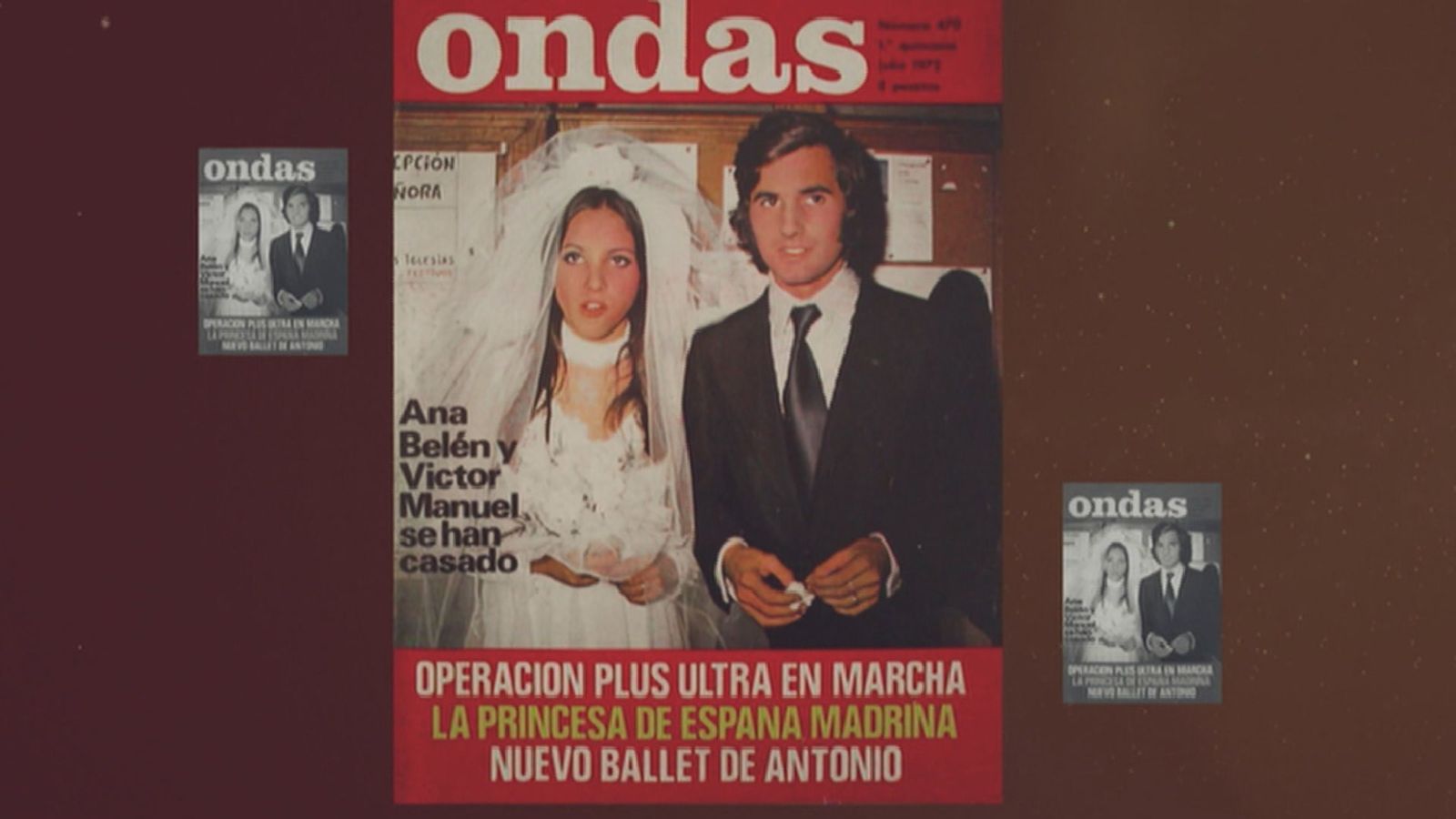 Portada de la revista 'Ondas' con la boda de Víctor Manuel y Ana Belén