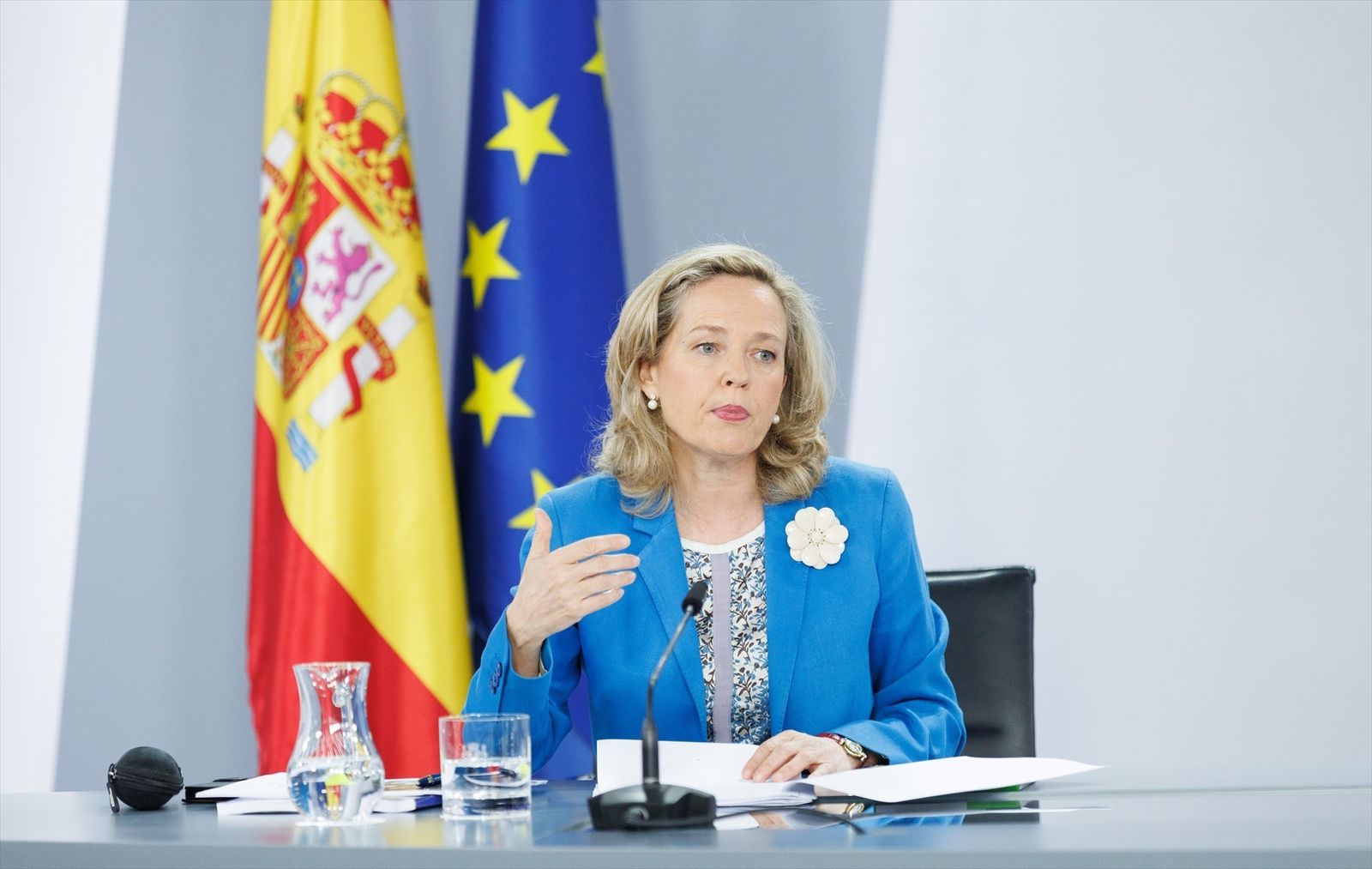 La vicepresidenta primera y ministra de Asuntos Económicos y Transformación Digital, Nadia Calviño