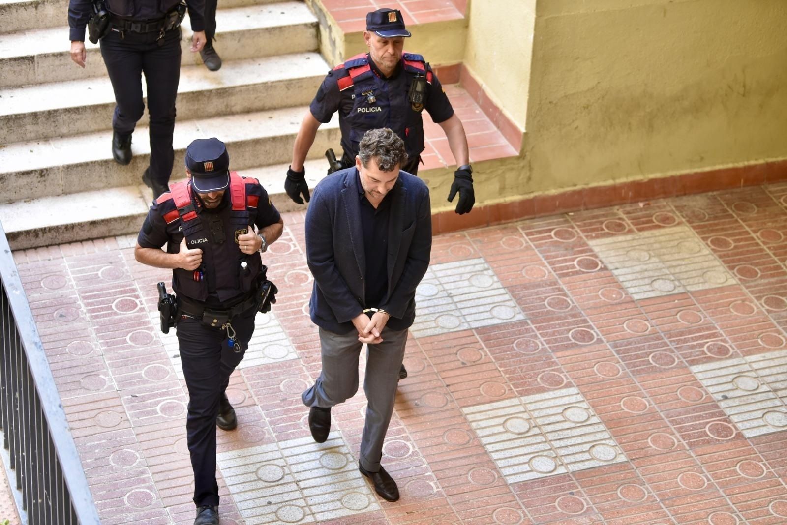 Jonathan Andic, el hijo del fundador de Mango, Isak Andic, tras comparecer ante la titular del Juzgado de Instrucción número 5 de Martorell