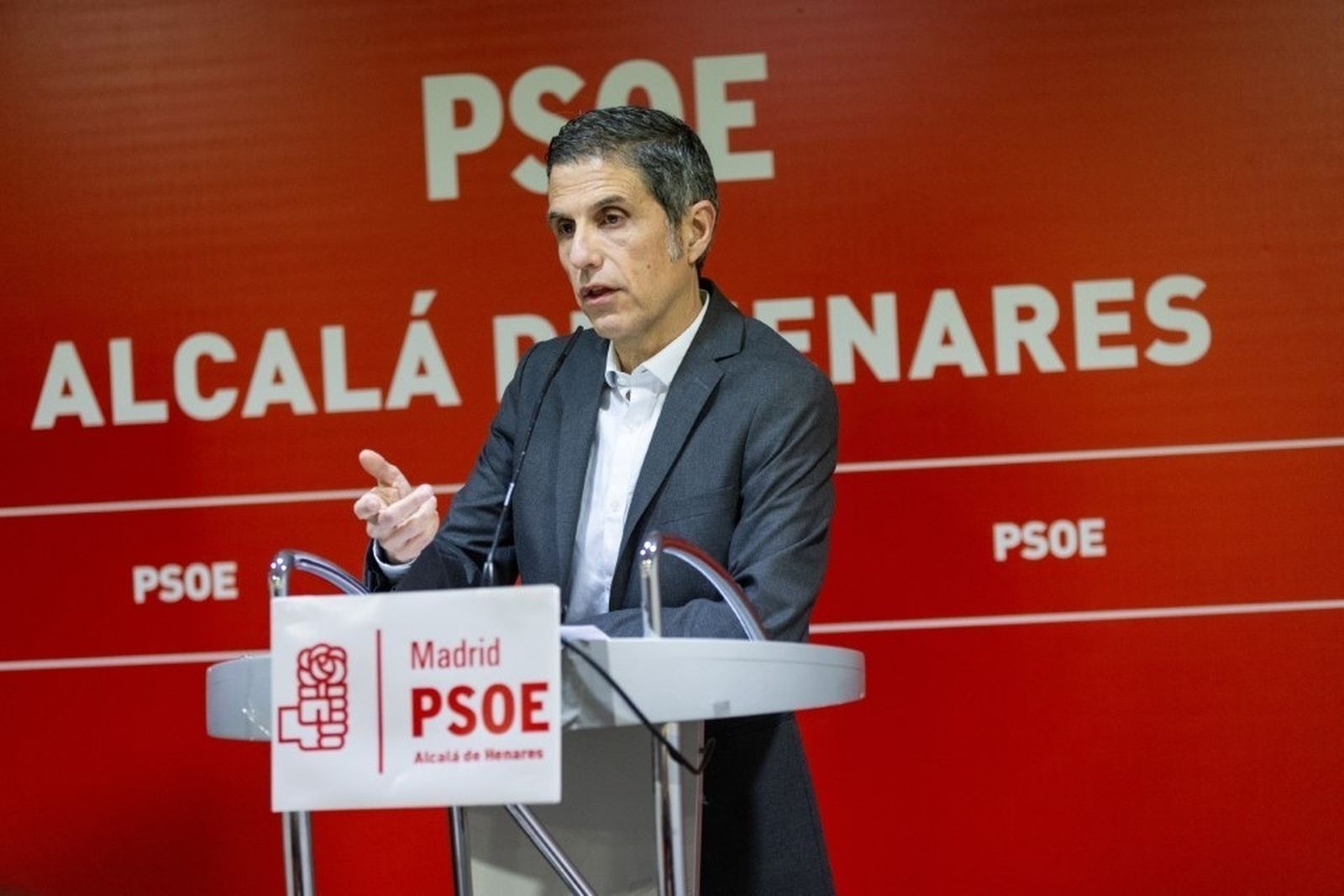 El portavoz del PSOE de Alcalá de Henares, Javier Rodríguez Palacios