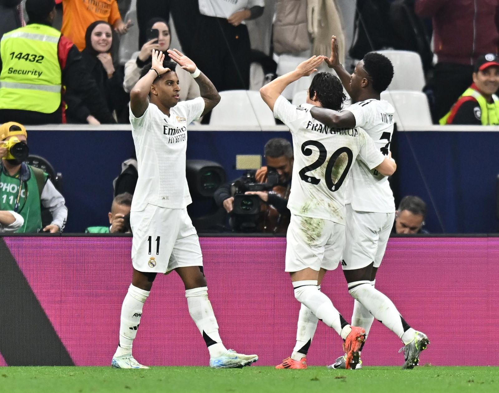 Rodrygo, Fran García y Vinicius