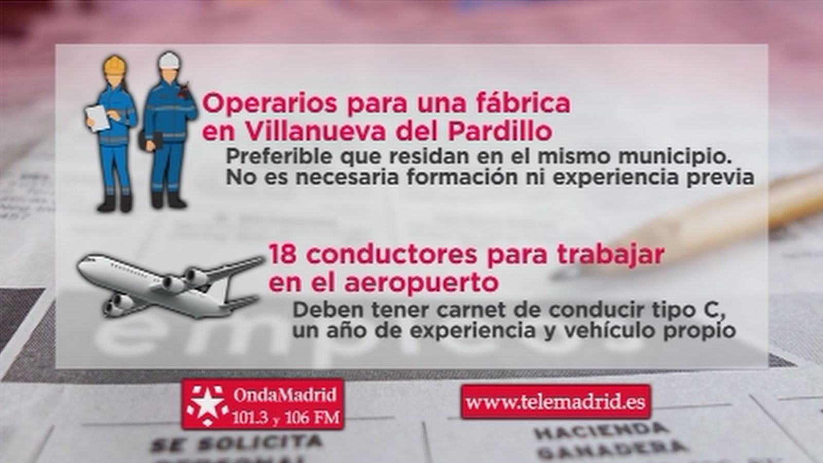 Se buscan operarios para trabajar en una fábrica en Villanueva del Pardillo