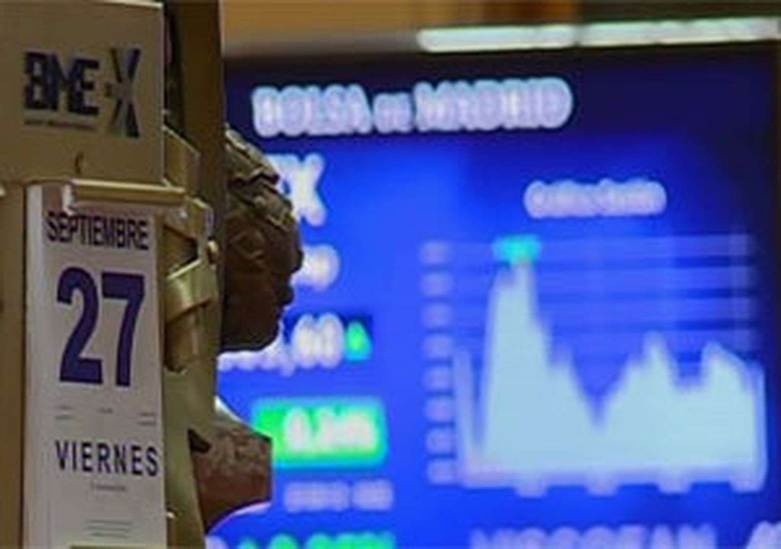 El Ibex cede un 0,47% pero acumula una subida semanal del 0,6%