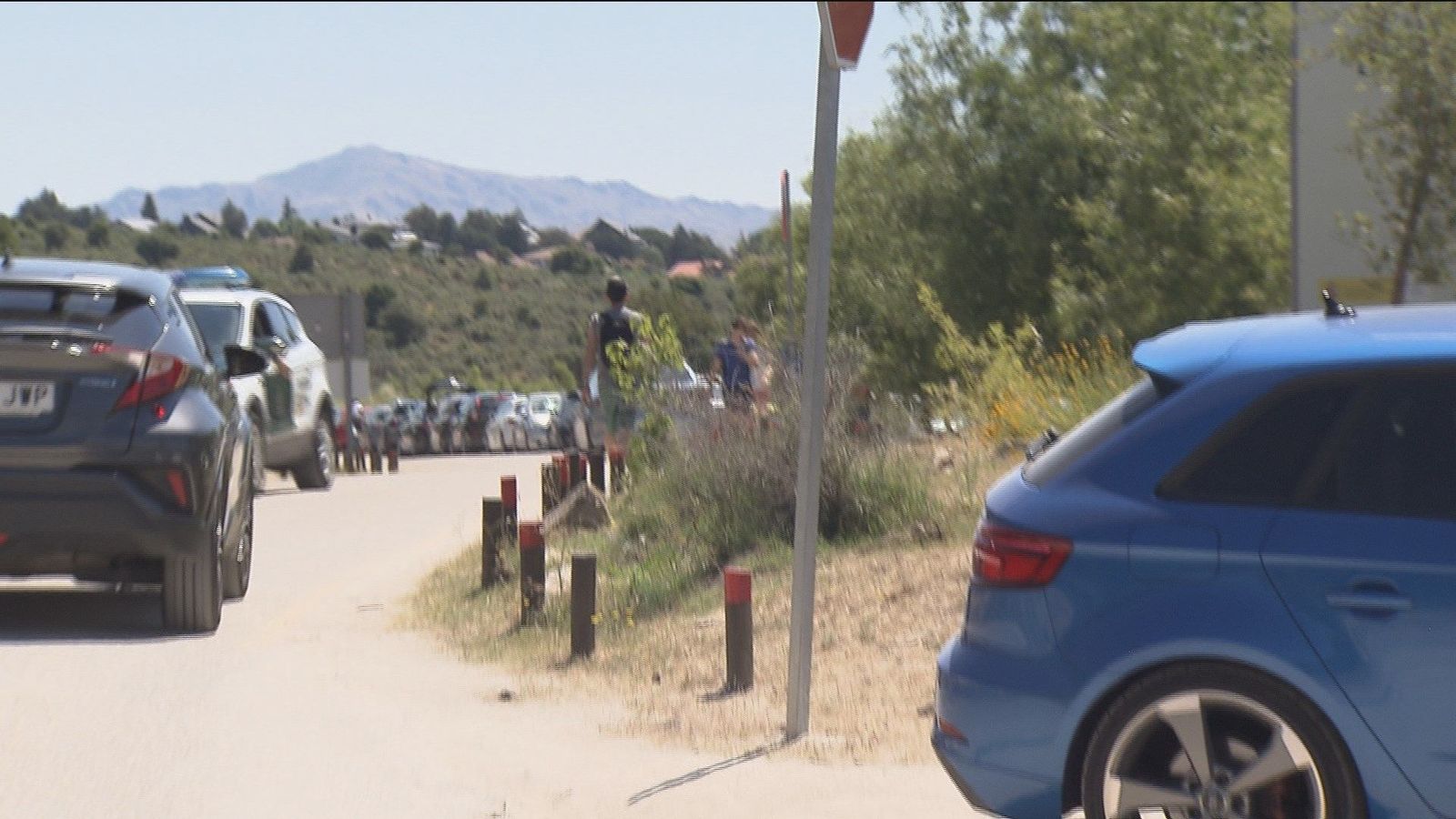 Los madrileños vuelven a colapsar los aparcamientos de la sierra