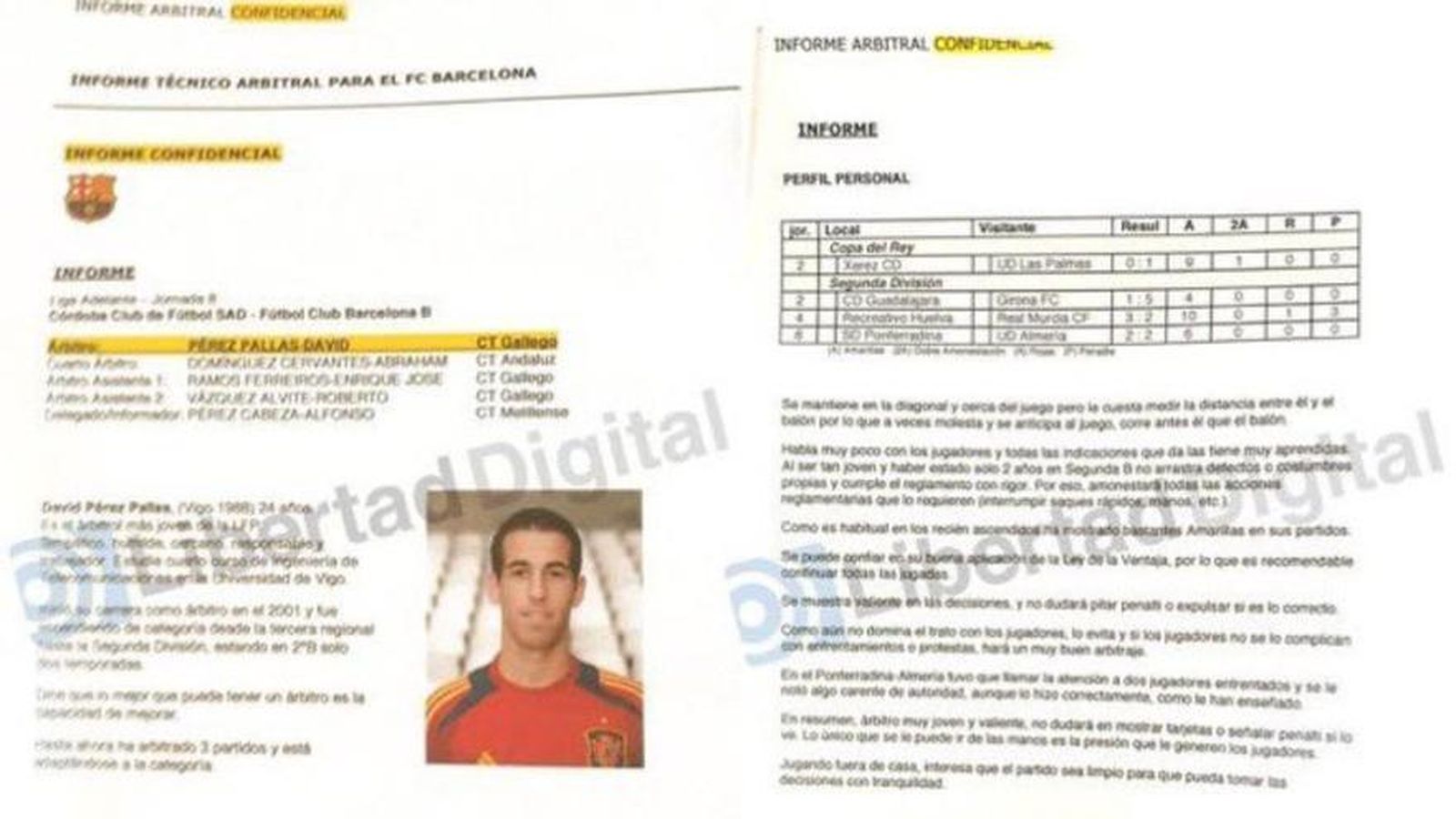 'Informes arbitrales confidenciales' de Negreira