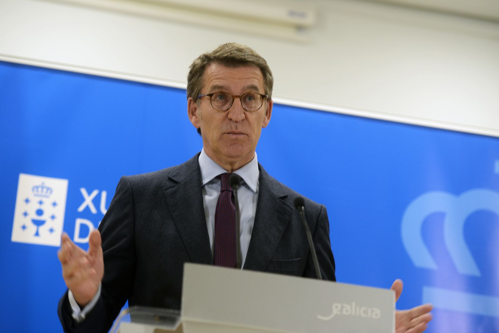 El presidente de la Xunta de Galicía, Alberto Núñez Feijóo
