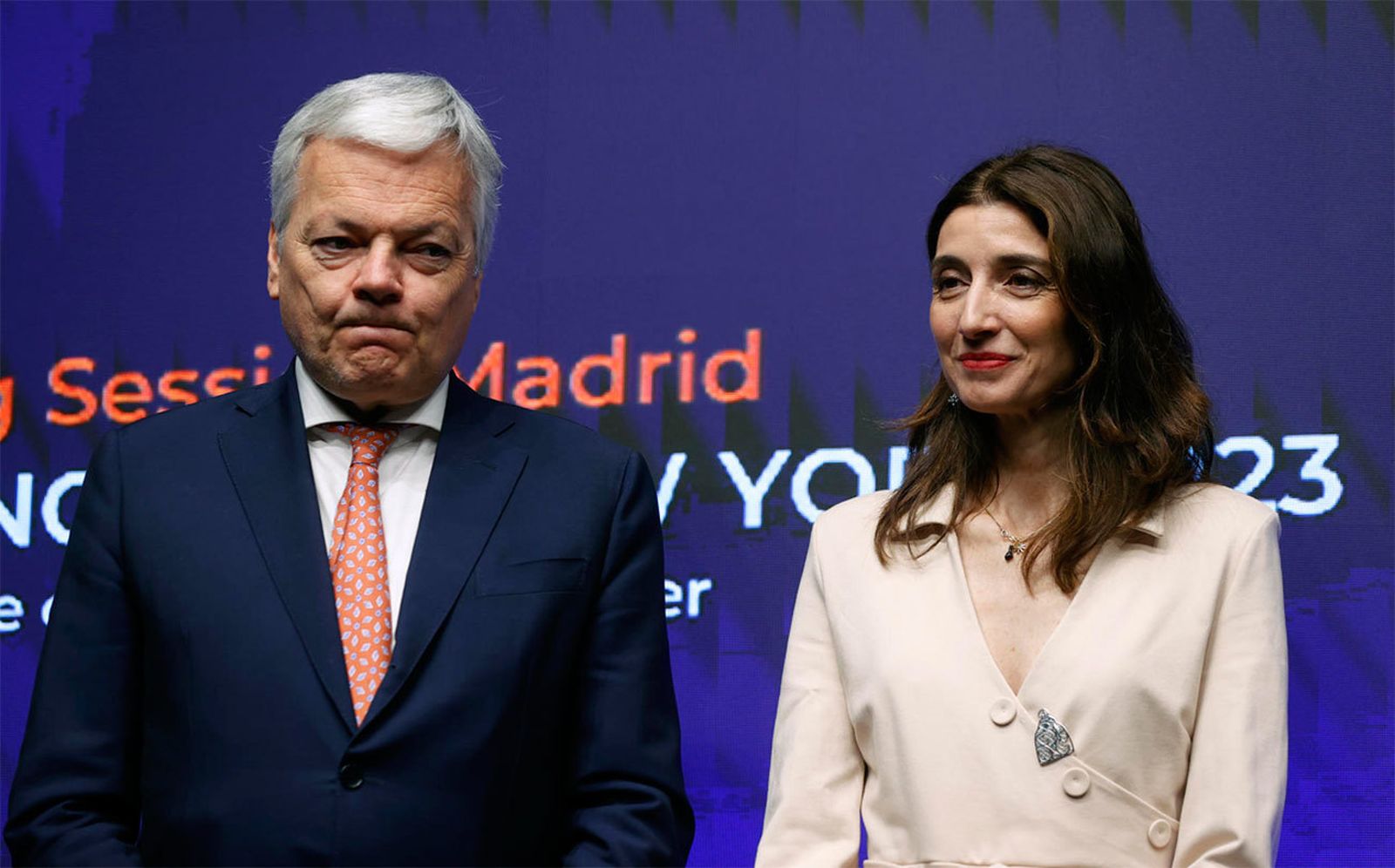 Didier Reynders con Pilar Llop