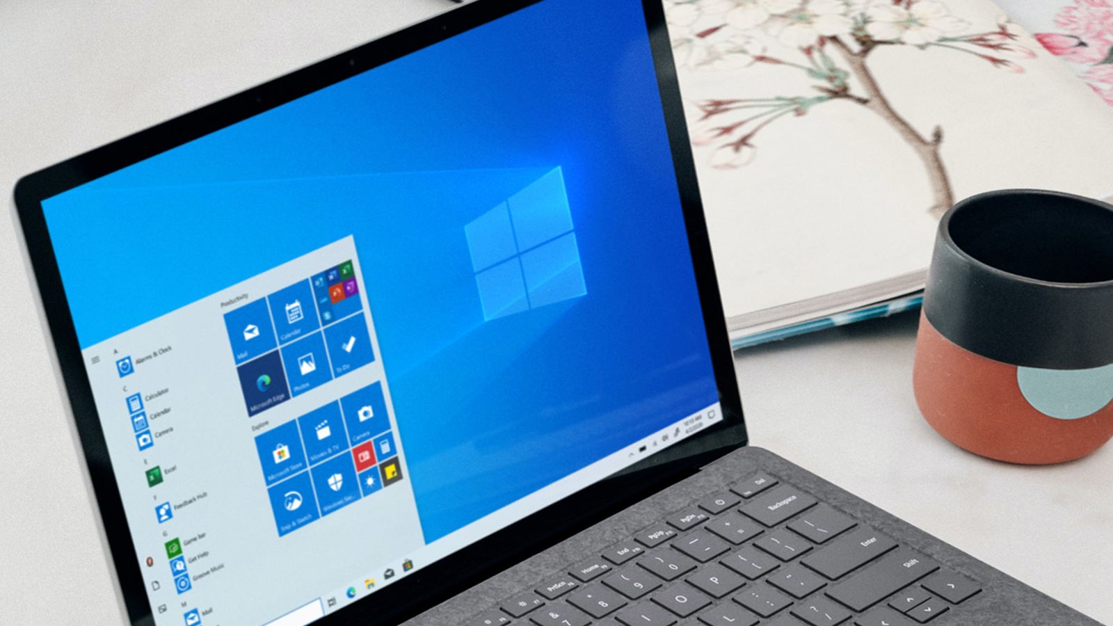 Sistema Windows de Microsoft en un portátil