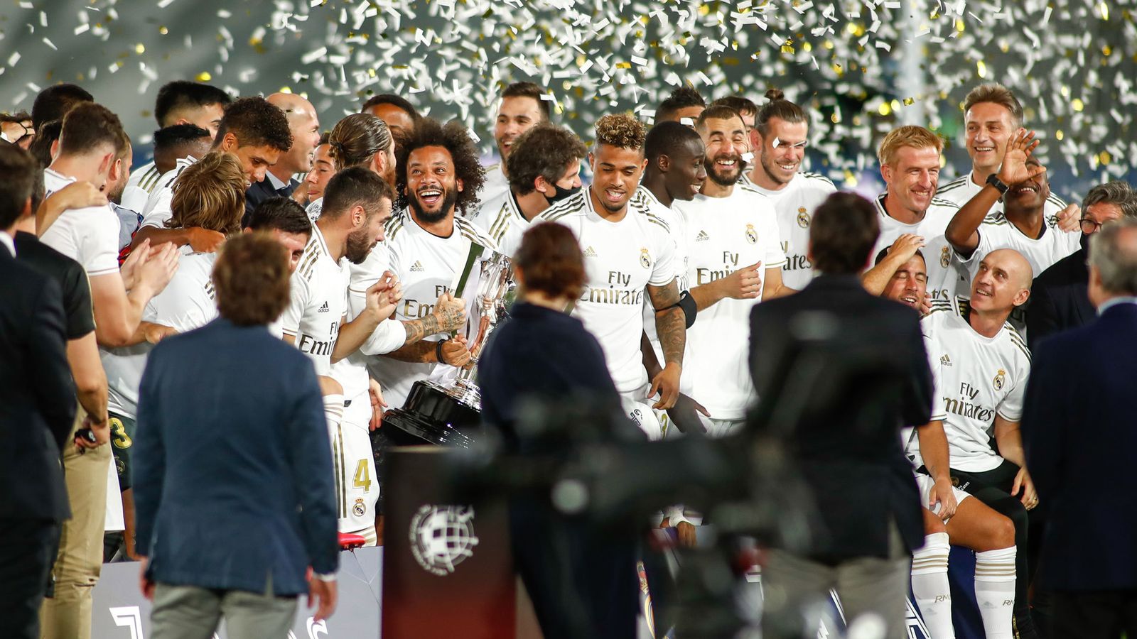 Celebracion madridista en el Estadio Alfredo Di Stefano