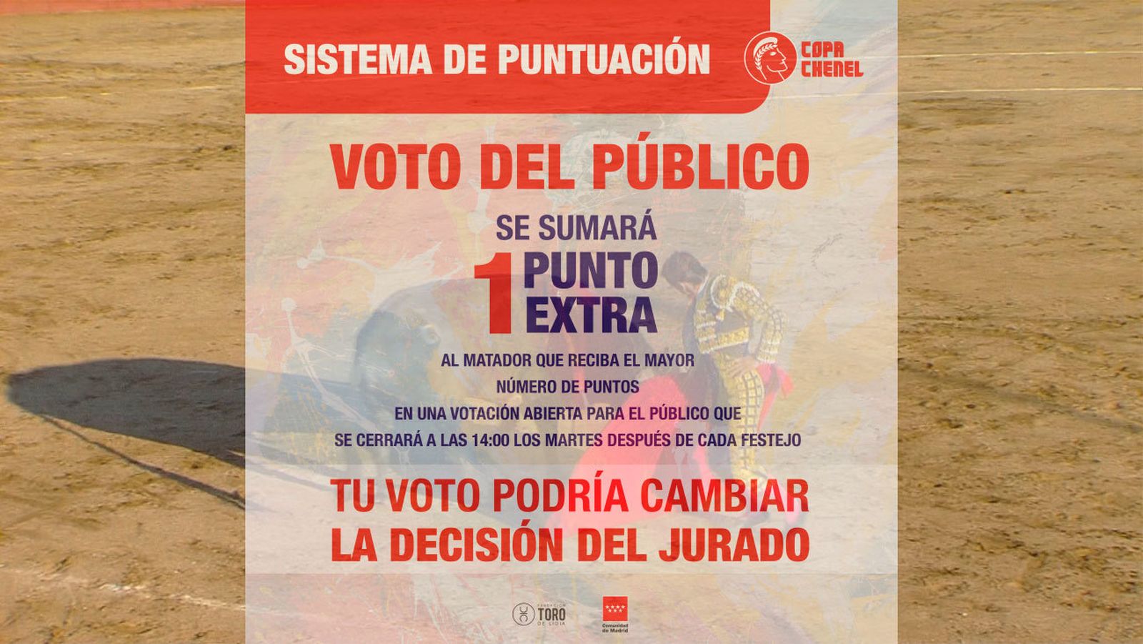 El público puede cambiar la decisión del jurado en la Copa Chenel 2023