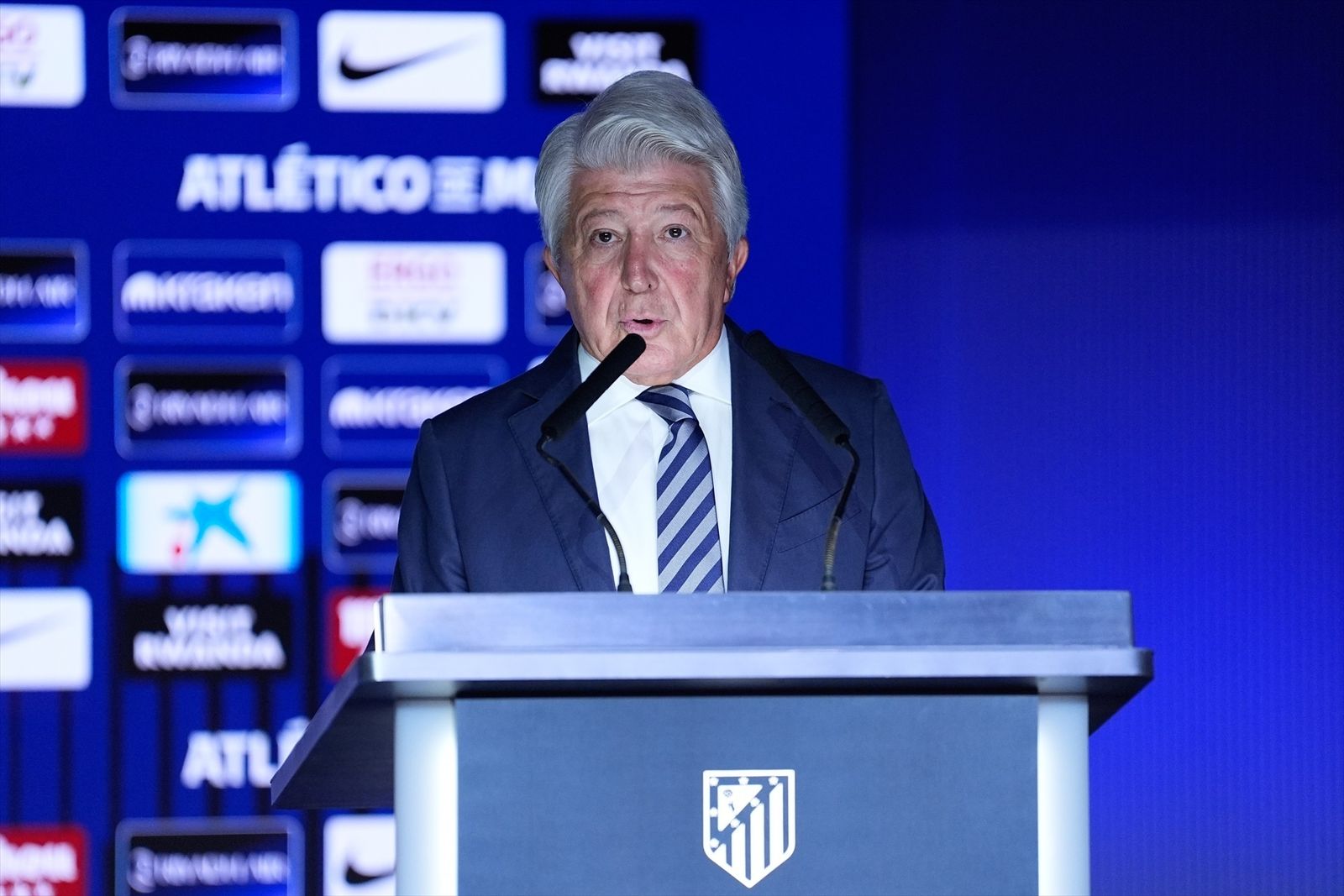 Enrique Cerezo, presidente del Atlético de Madrid