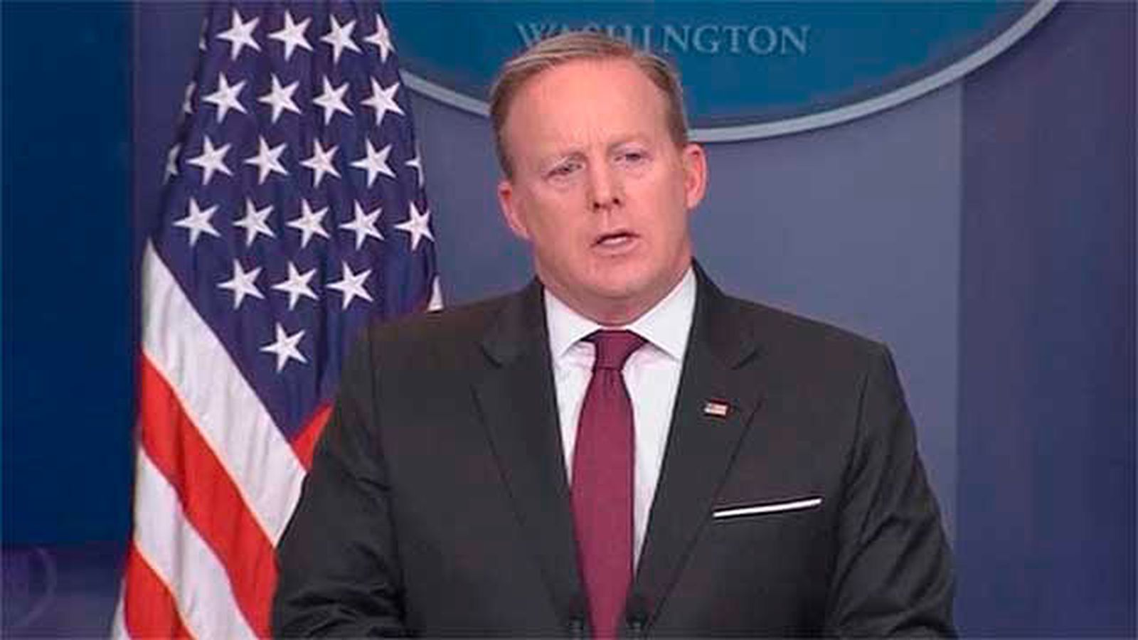 El portavoz de la Casa Blanca, Sean Spicer