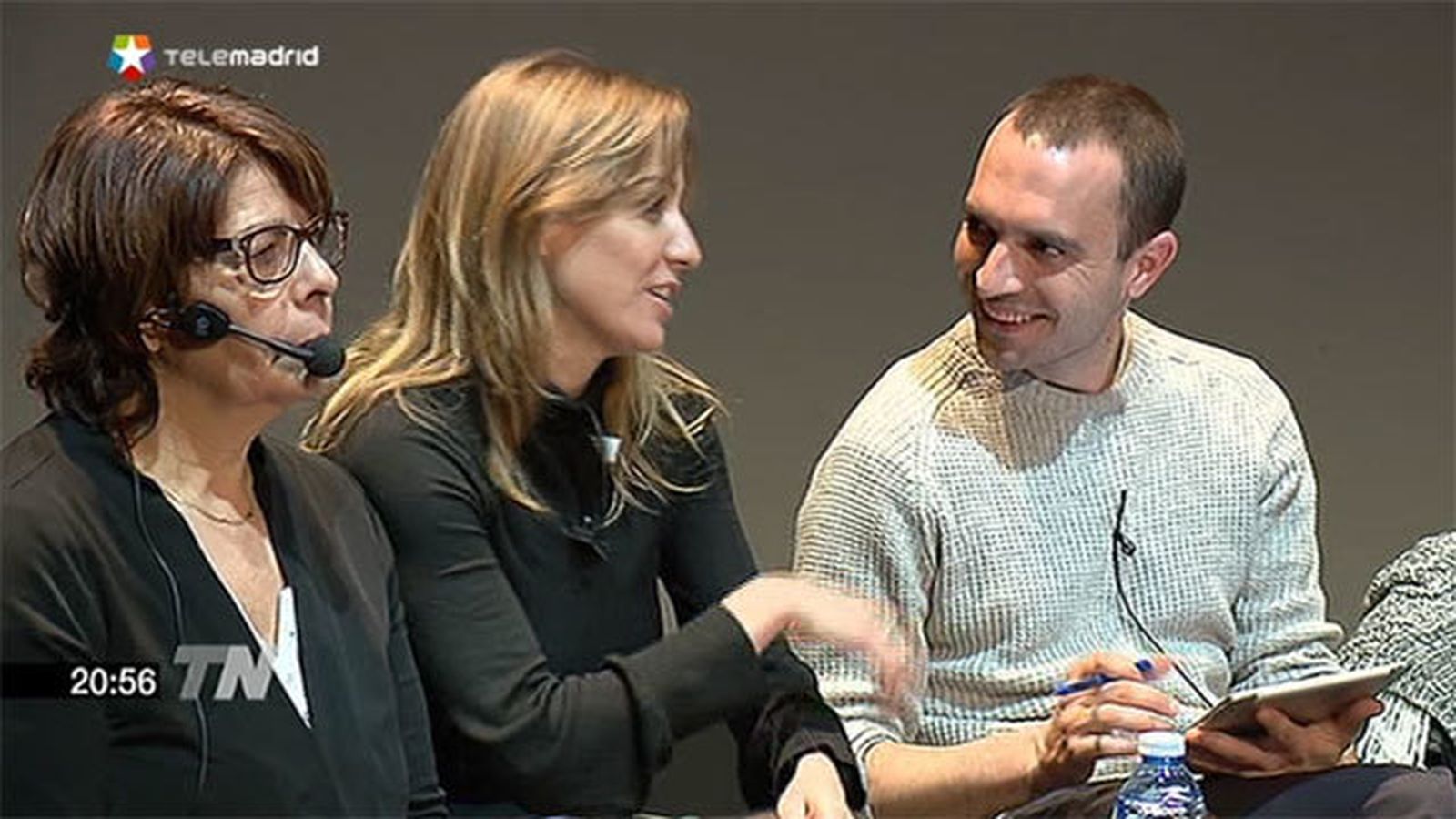 Inés Sabanés. Tania Sámchez y Luis Alegre