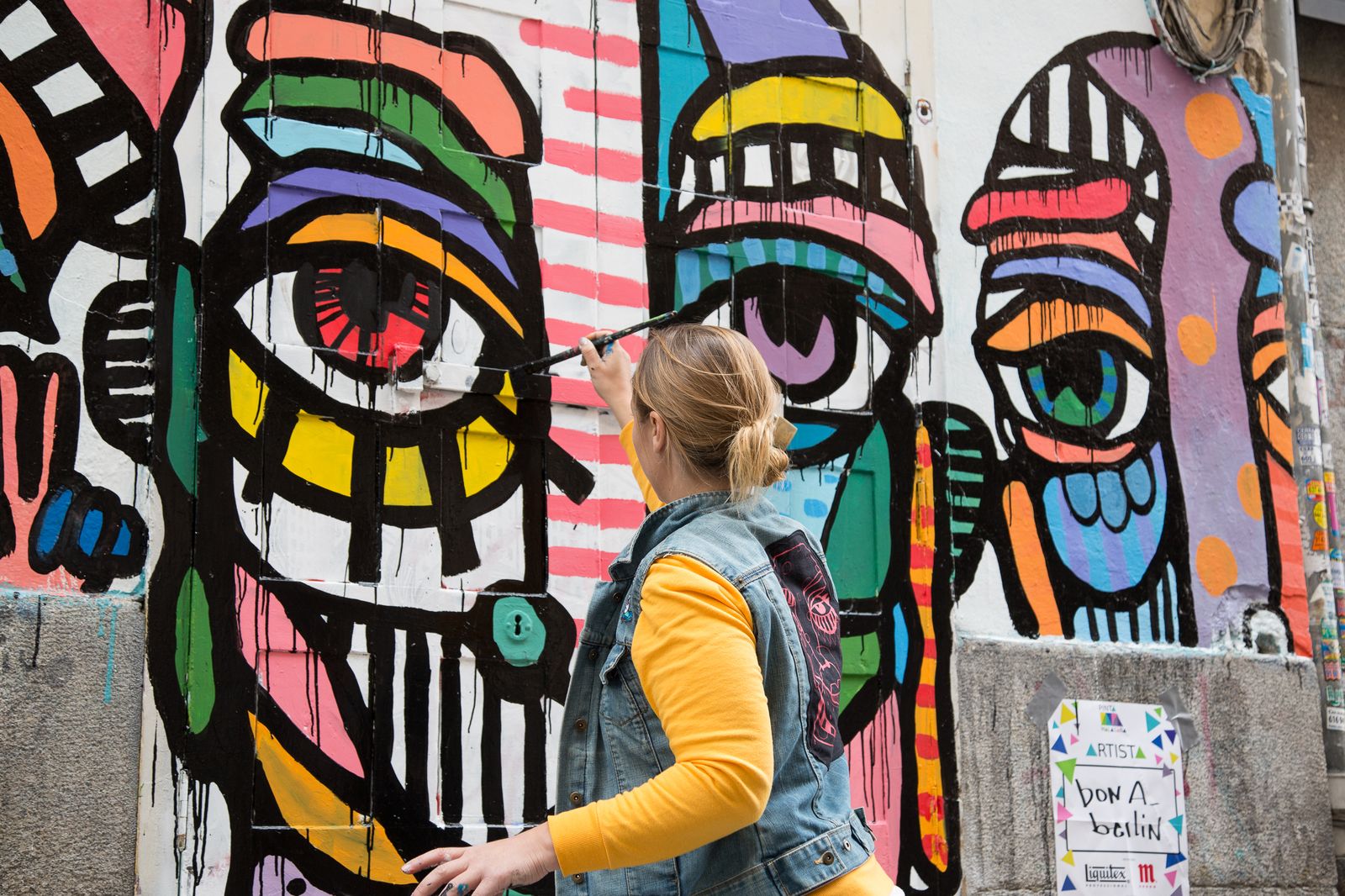 Pinta Malasaña 2018 - obra de Bona Berlín