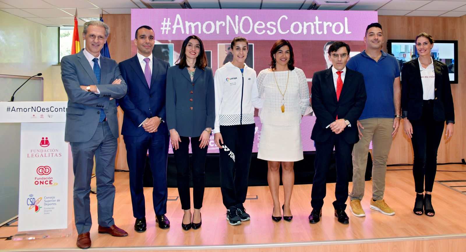 Carolina Marín presenta #AmorNoEsControl