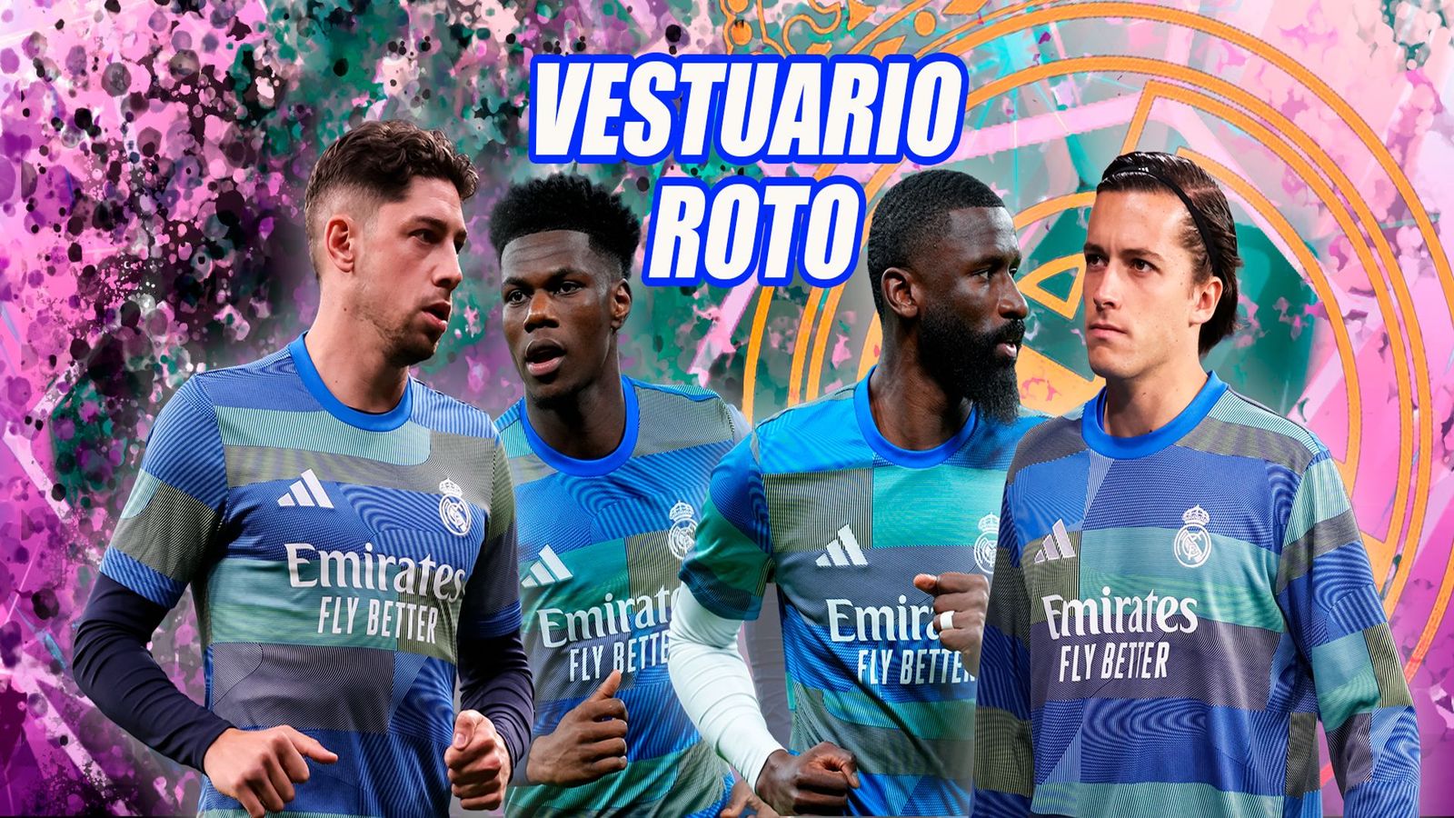 Fede Valverde, Tchouameni, Rudiger y Carreras