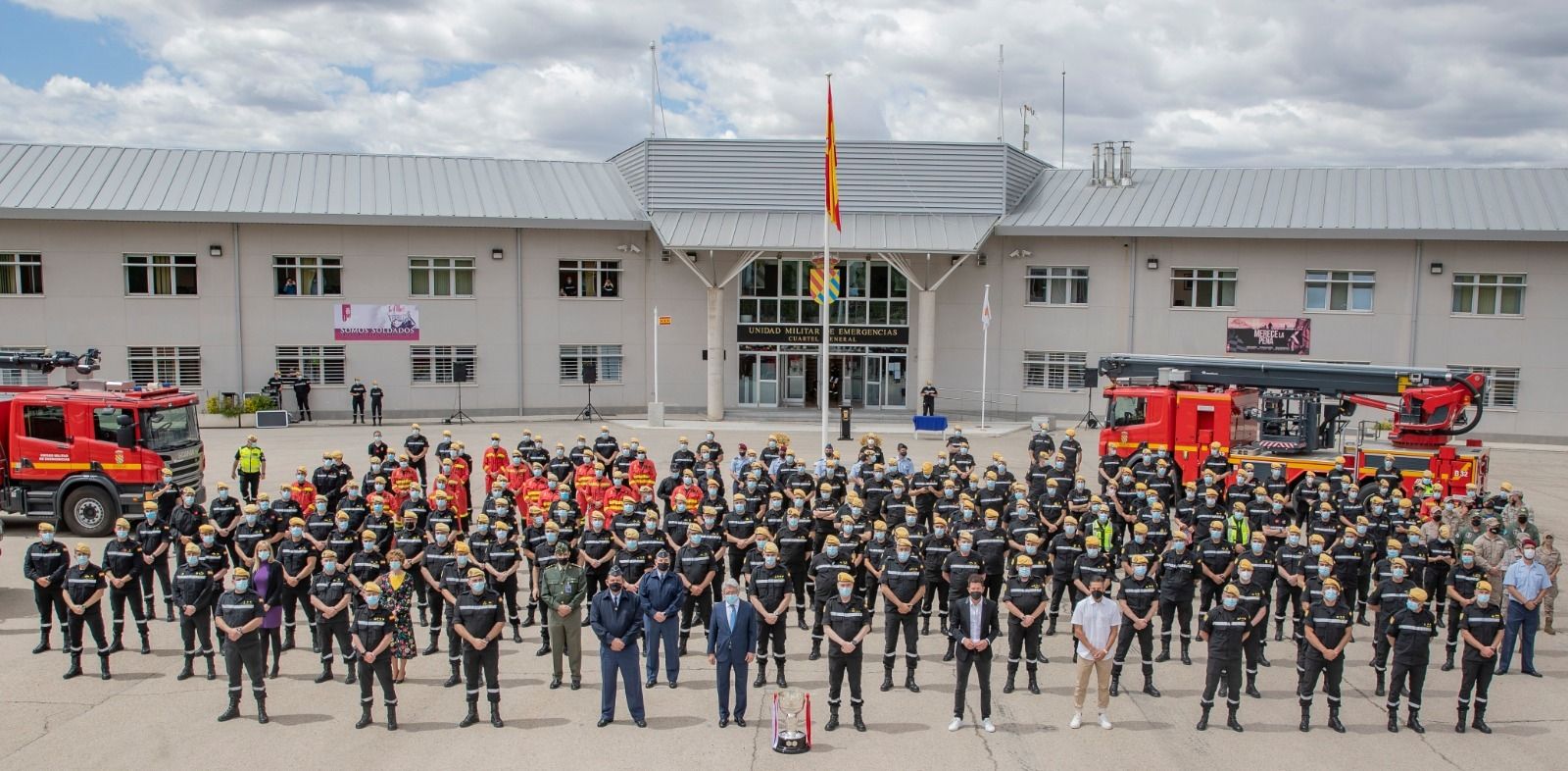 Atlético de Madrid en la base aérea de Torrejón