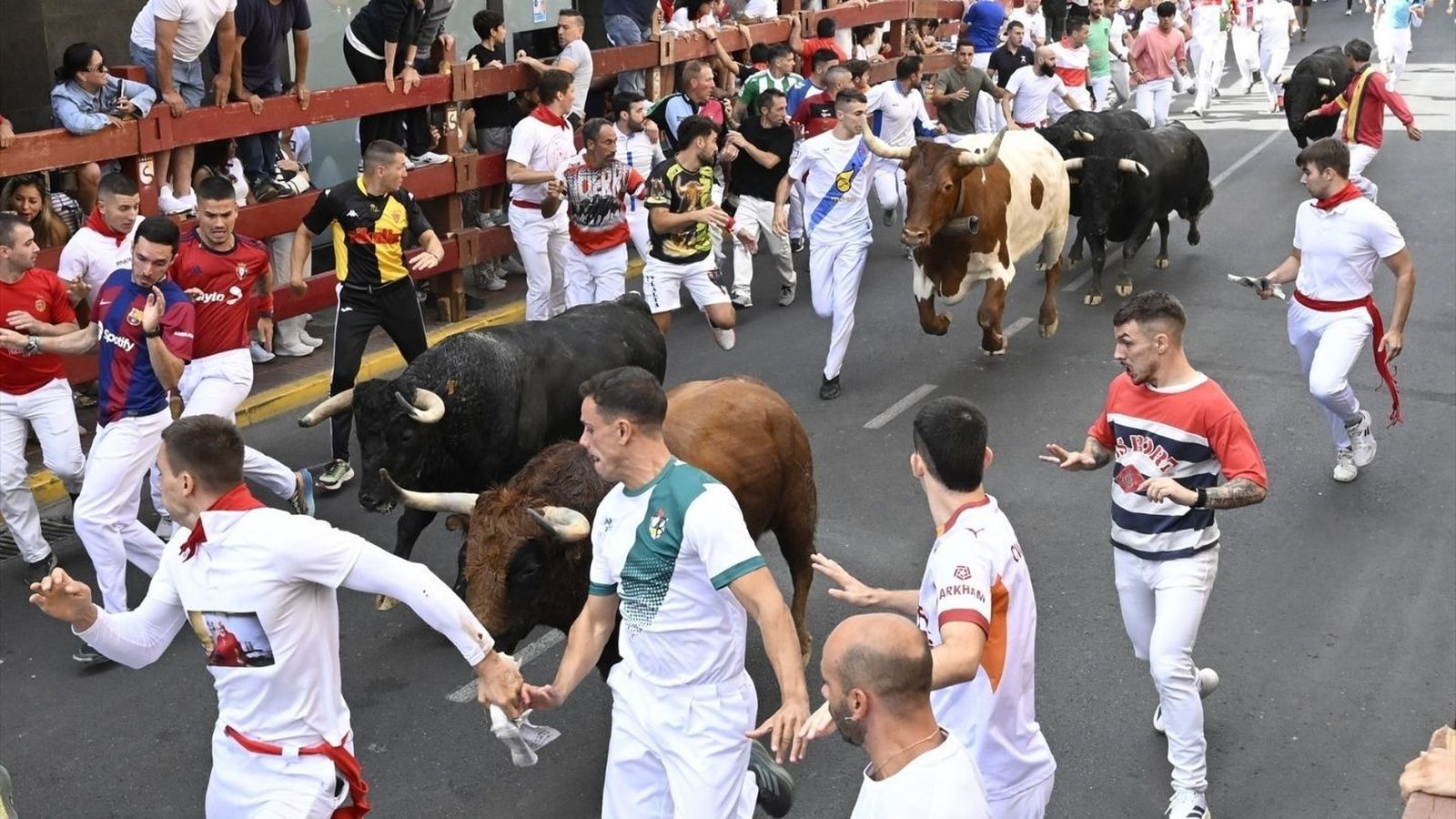 Primer encierro de las fiestas de 'Sanse'