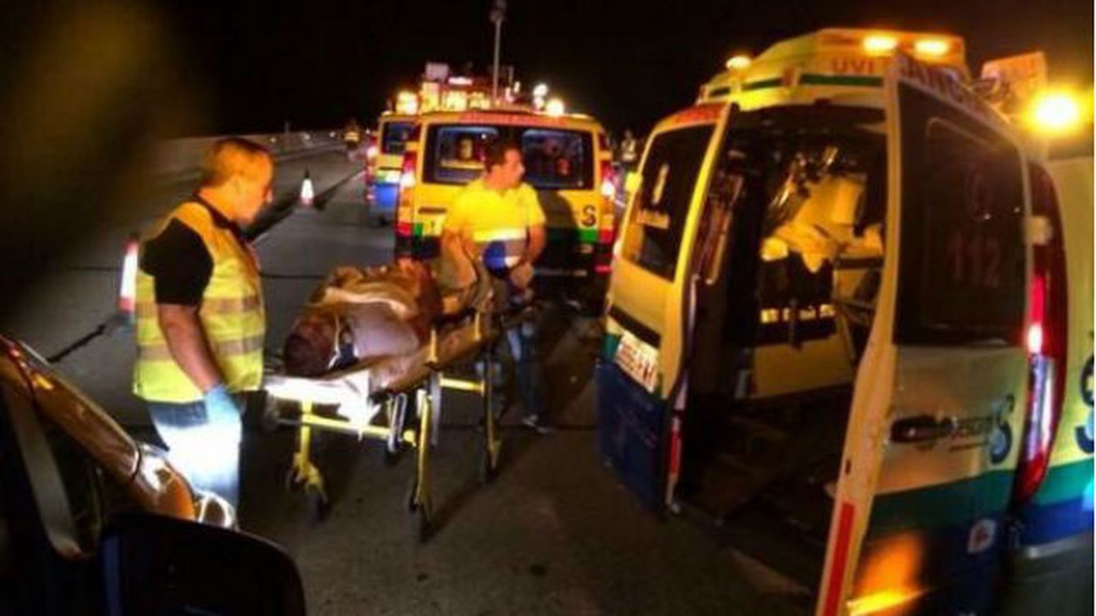 Accidente de autobús en la A4