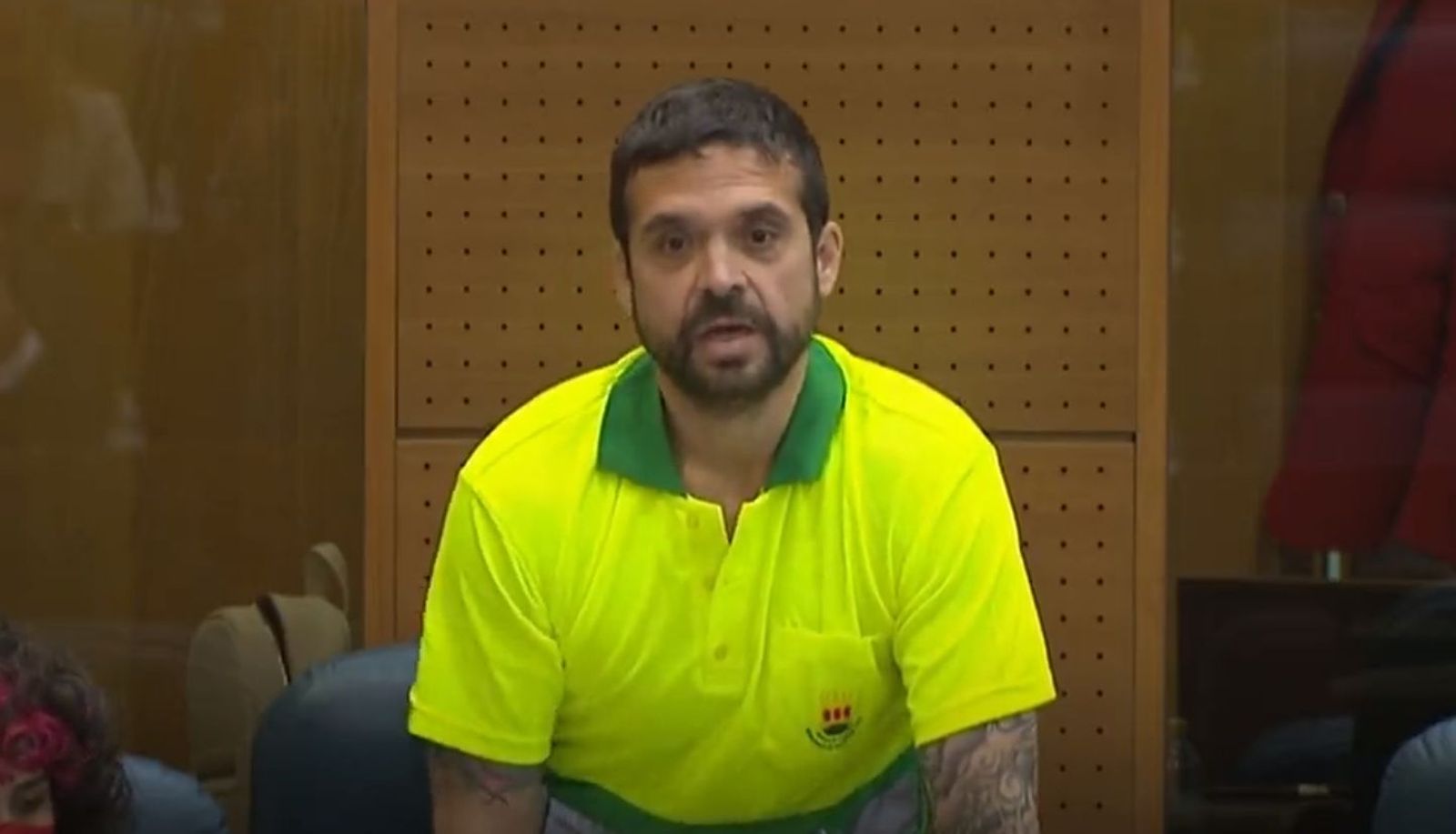 El diputado de Podemos, Jesús Santos, en la Asamblea de Madrid