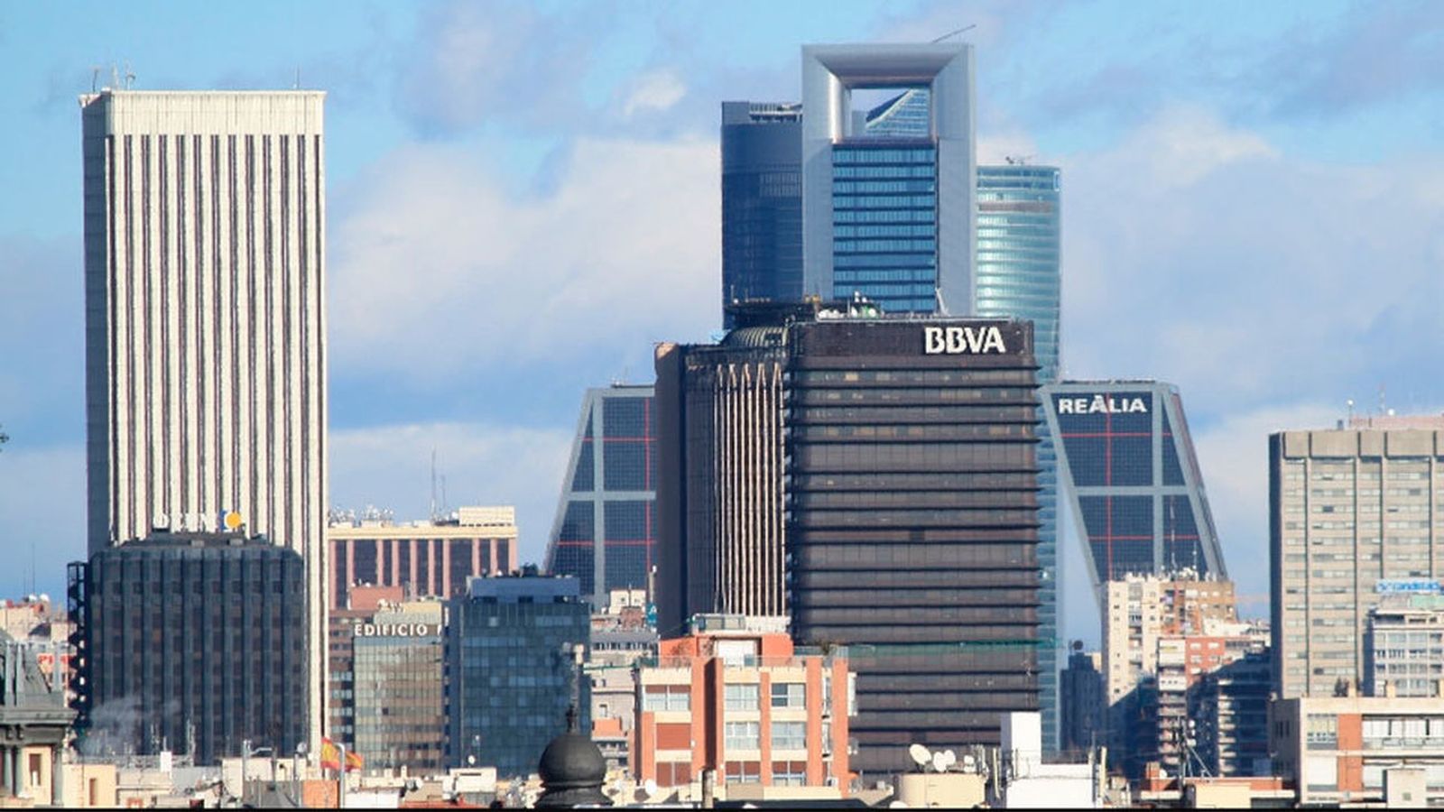 Edificios del centro financiero y empresarial de Madrid