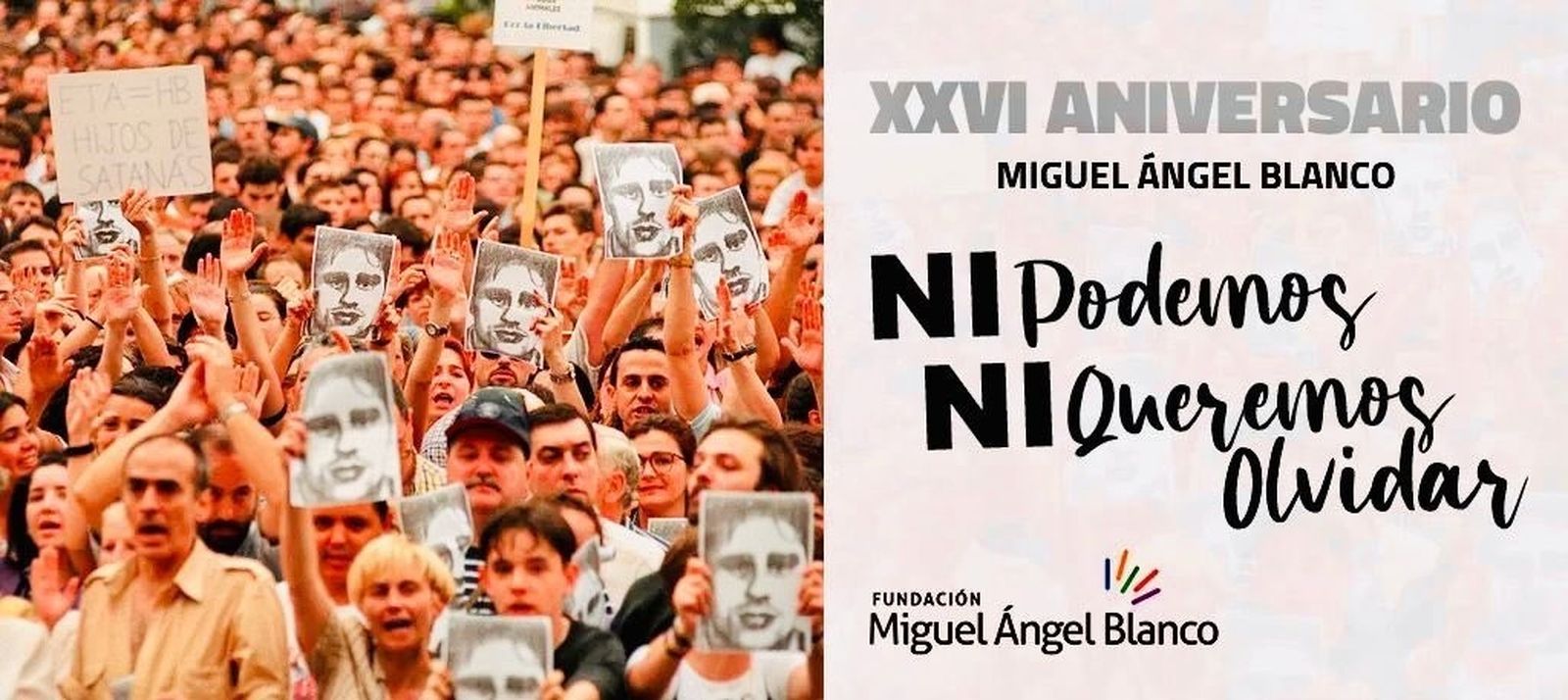 26 aniversario del secuestro y asesinato de Miguel Ángel Blanco