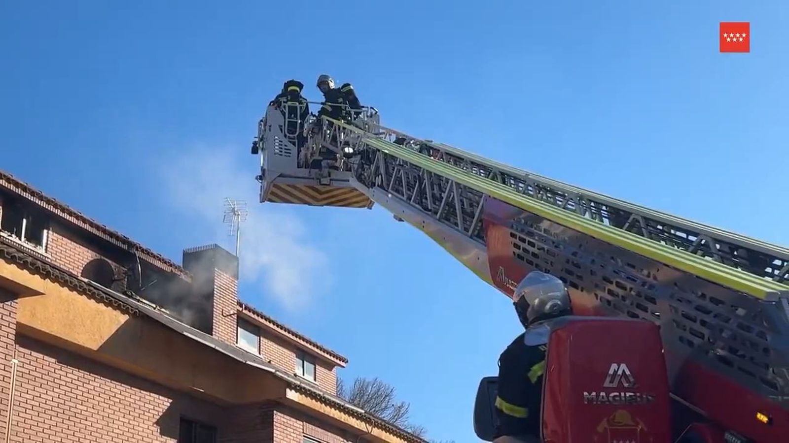 Incendio de un chalet en Villalbilla