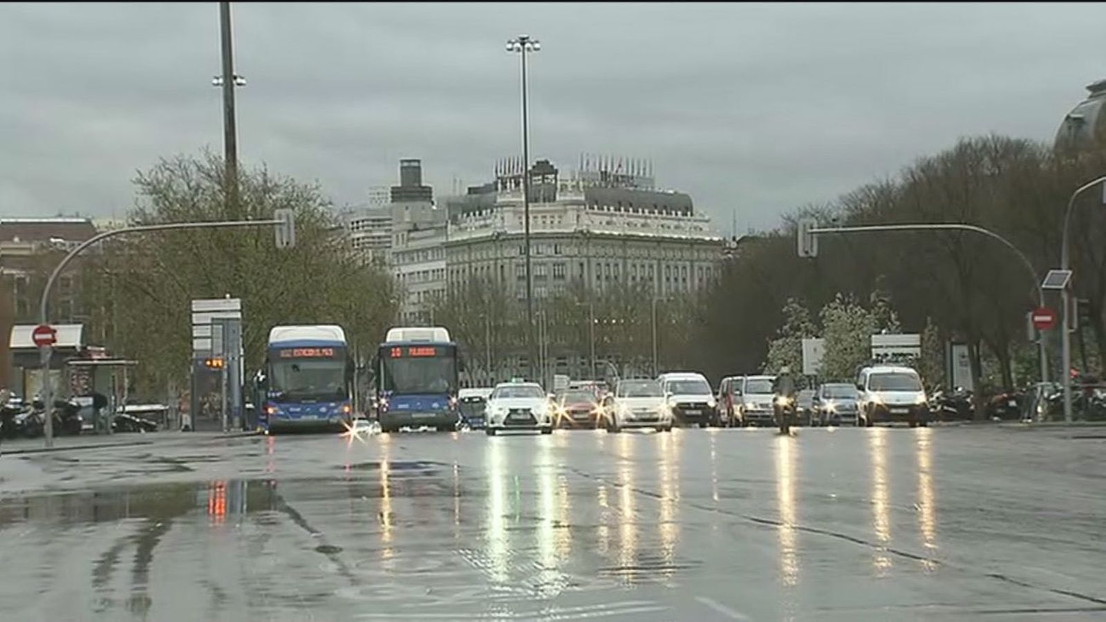 Lluvias generalizadas y tormentas en Madrid