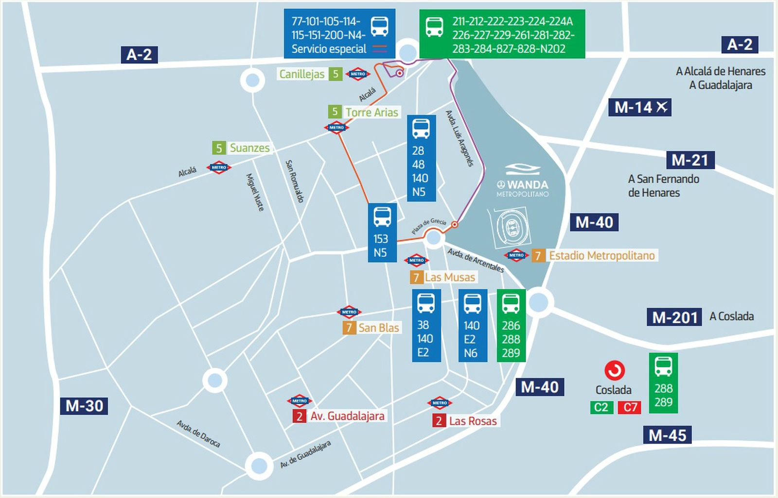 Mapa de transporte público