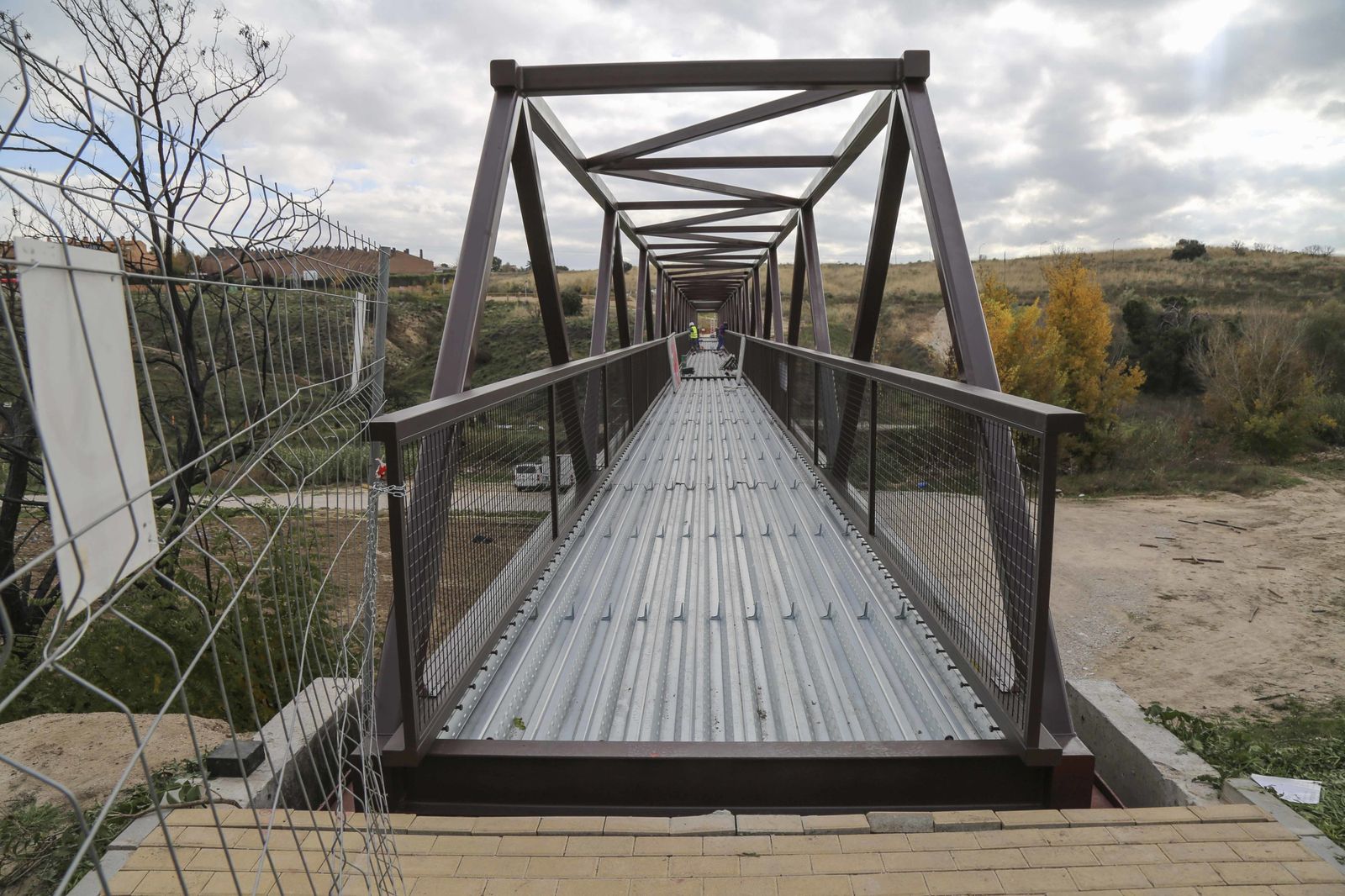 Vista de la nueva plataforma peatonal