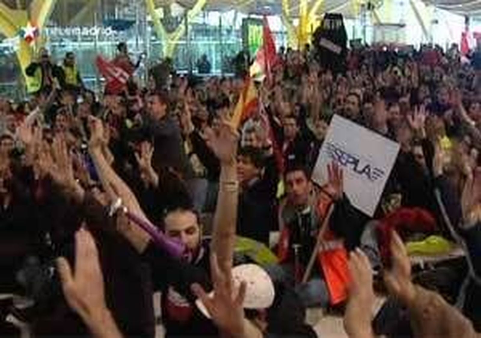 Unos 4.000 trabajadores protestan en el arranque de otra semana de huelgas en Iberia