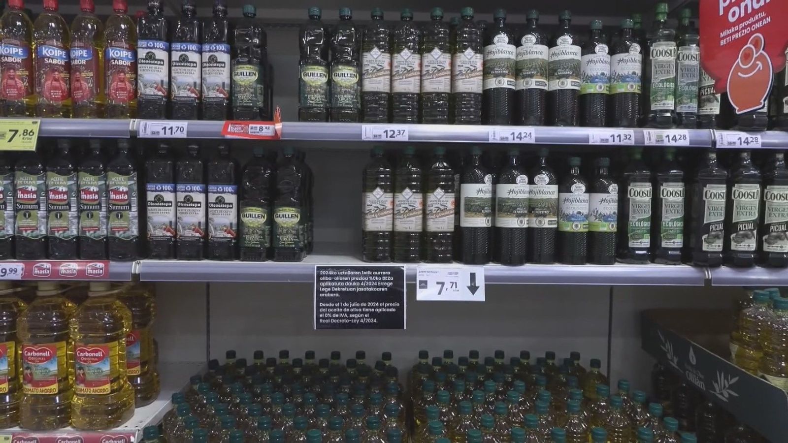 Luz verde en el Congreso al decreto que elimina el IVA al aceite y reduce IRPF a rentas bajas