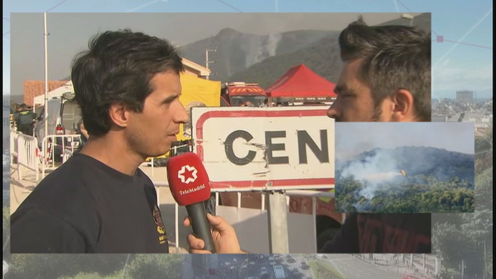 El jefe de bomberos de la CAM se muestra "optimista" ante el incendio de Cadalso y Cenicientos