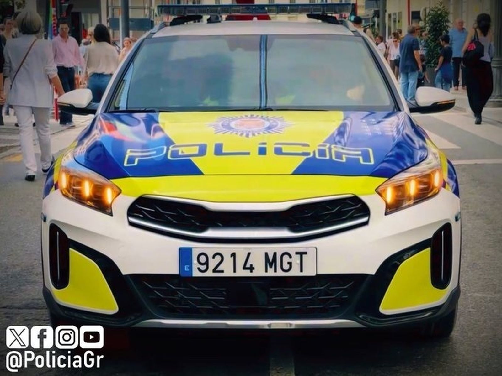 Vehículo de la policía local de Granada
