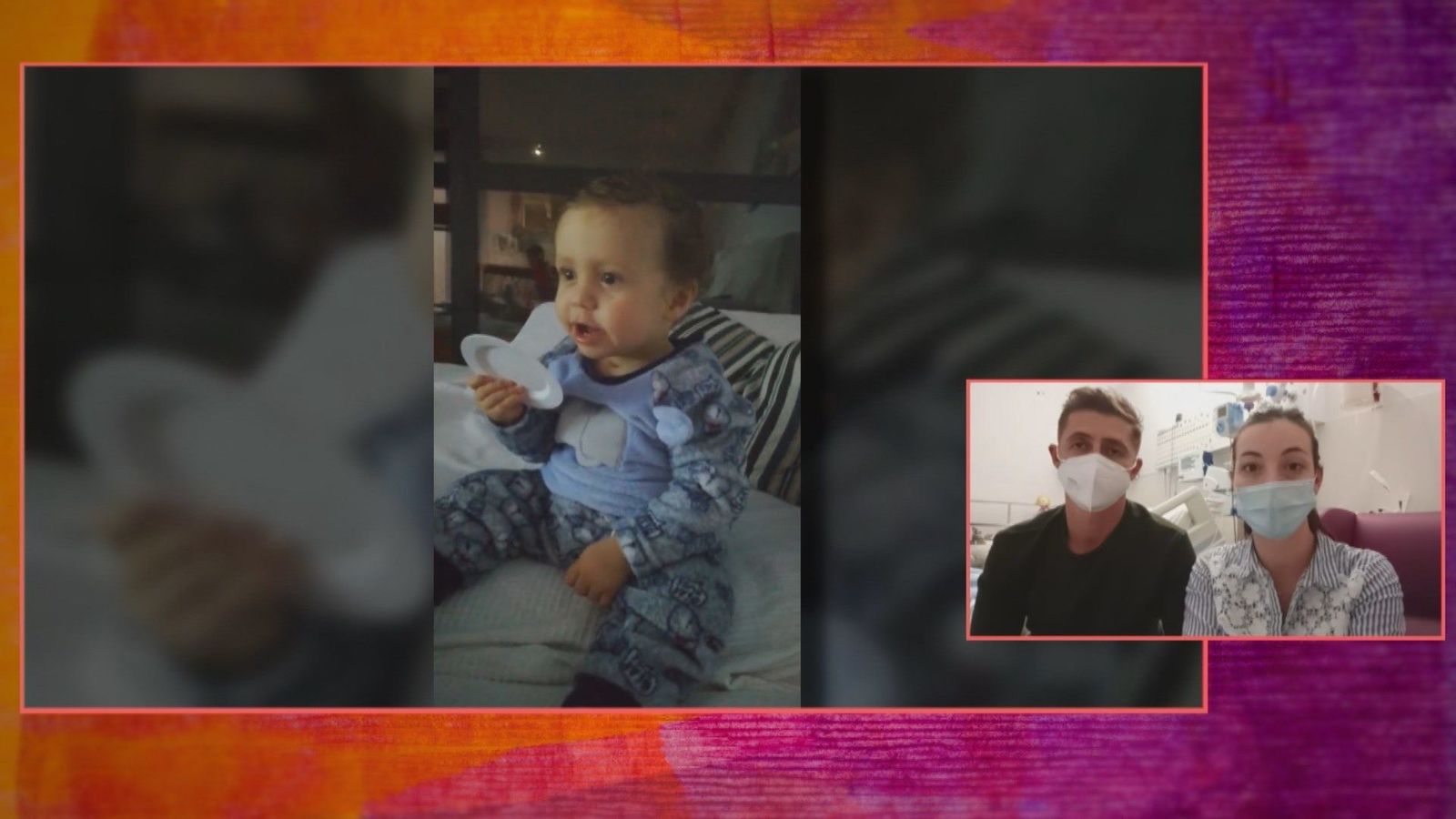 Hugo, de 15 meses, tiene una grave lesión cerebral al confundir su enfermedad con el coronavirus
