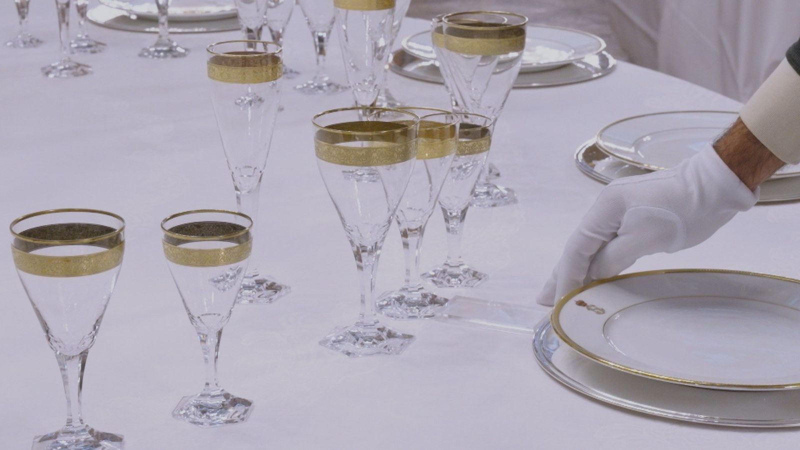 ¿Cuál es el protocolo para preparar un banquete de gala?