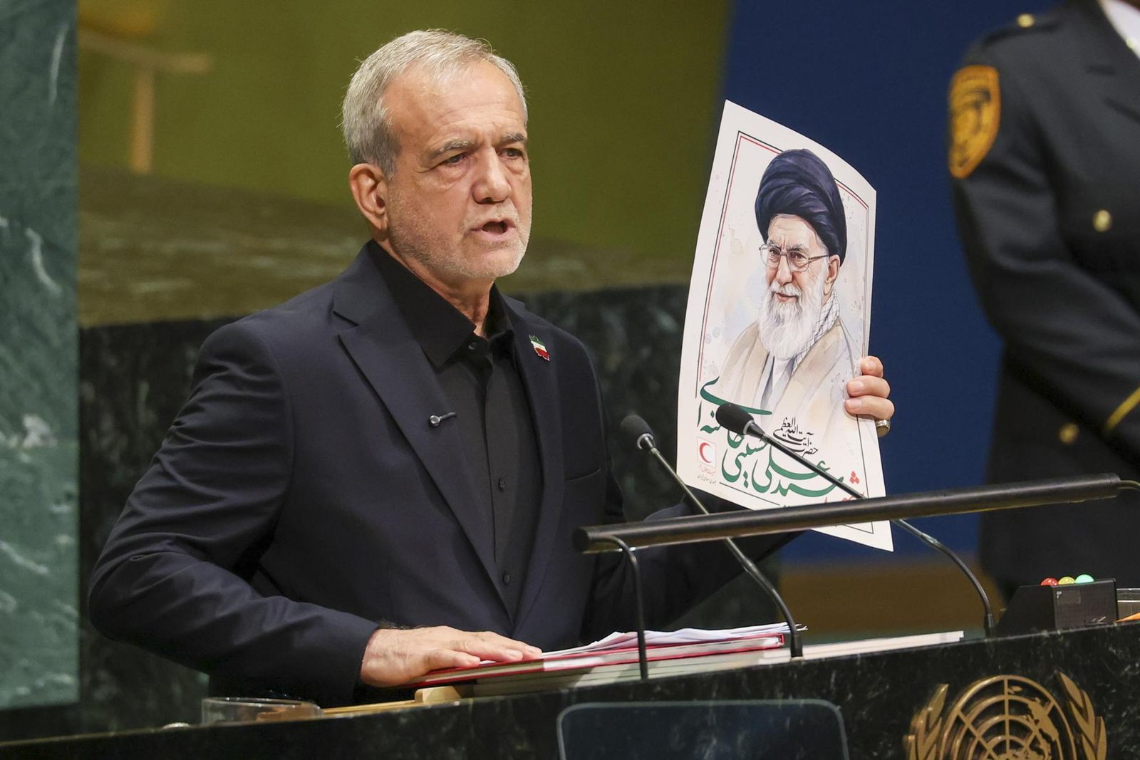 El presidente iraní Pezeshkian, en la Asamblea General de la ONU