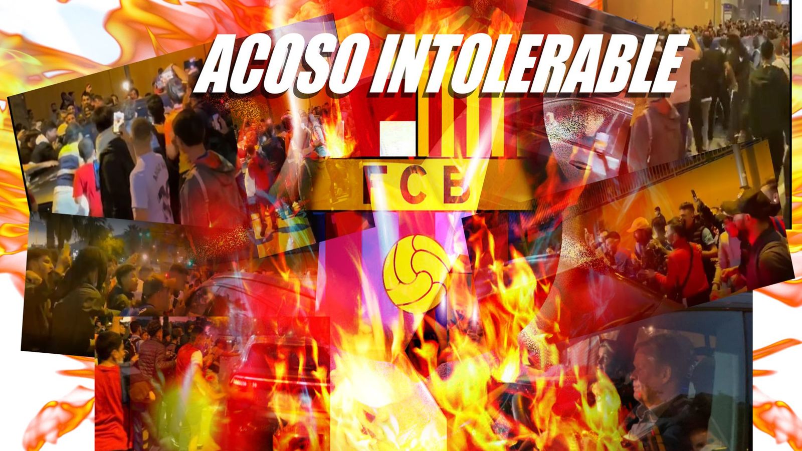 Insultos, escupitajos y patadas al coche de Koeman tras perder el clásico