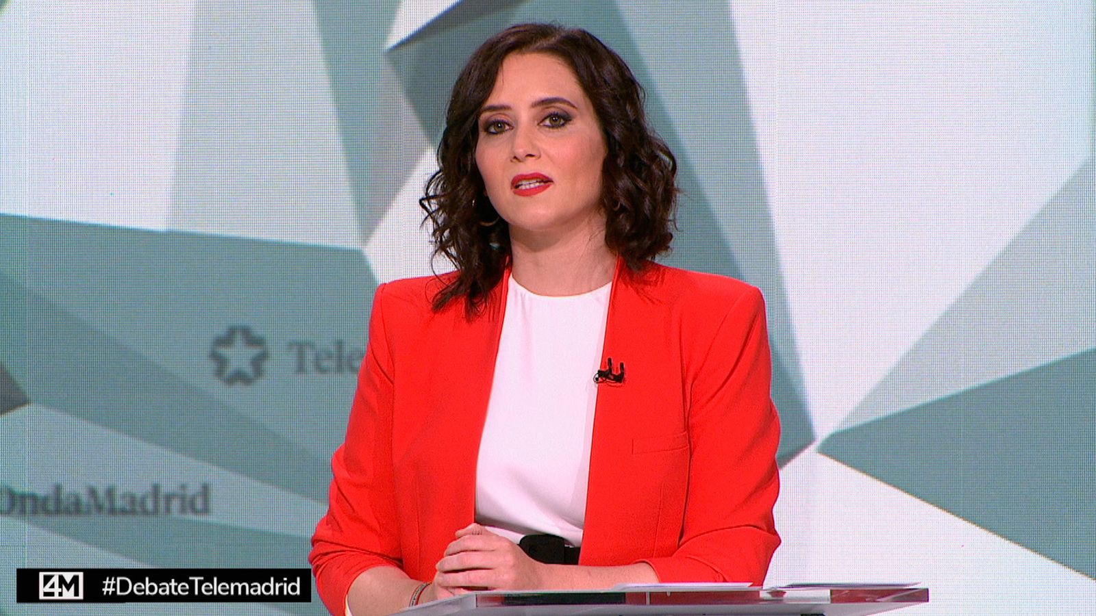 Díaz Ayuso en el debate de Telemadrid